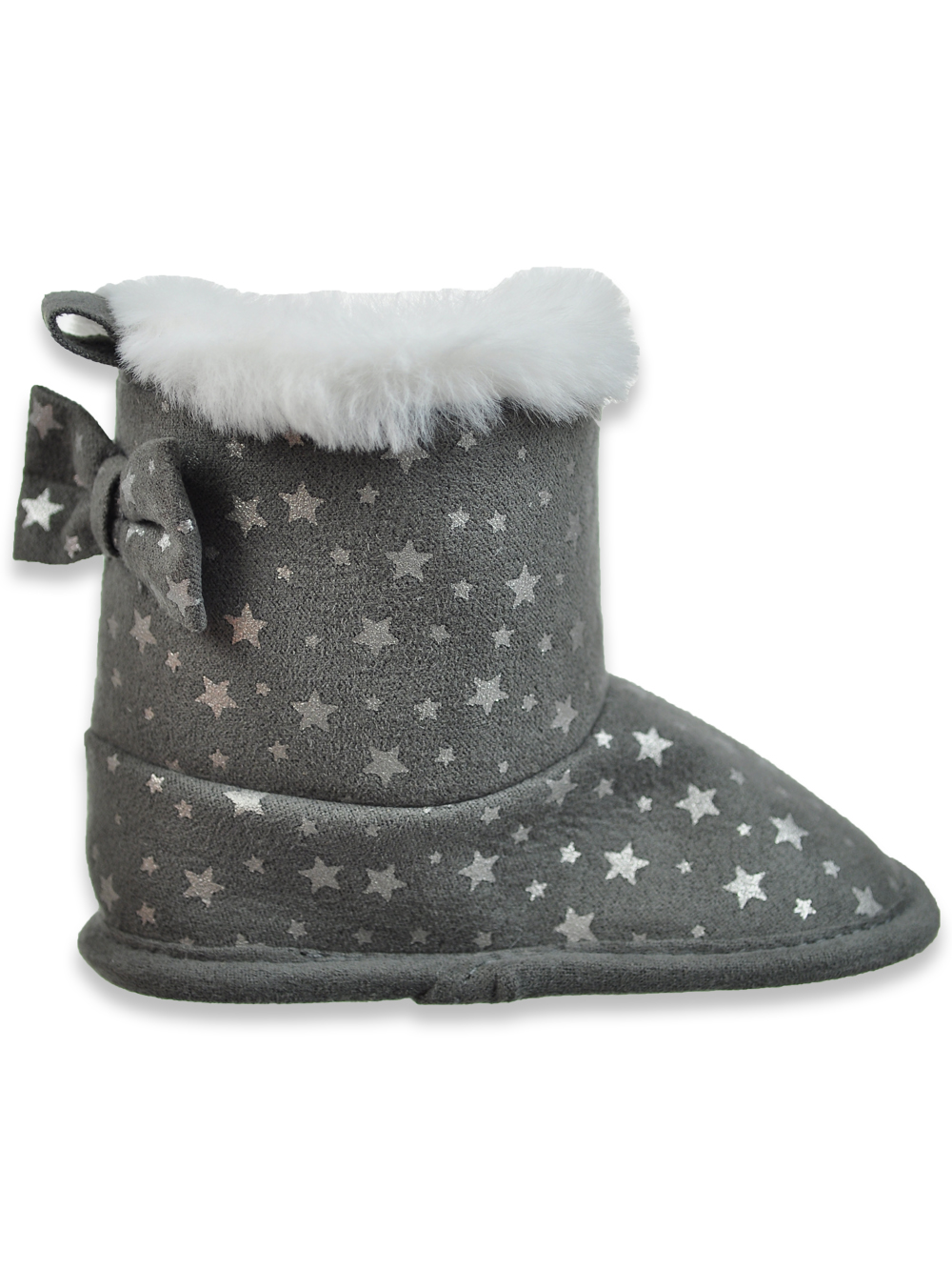 First Steps Baby Girls' Faux Fur Star Boots - Picture 5 of 7