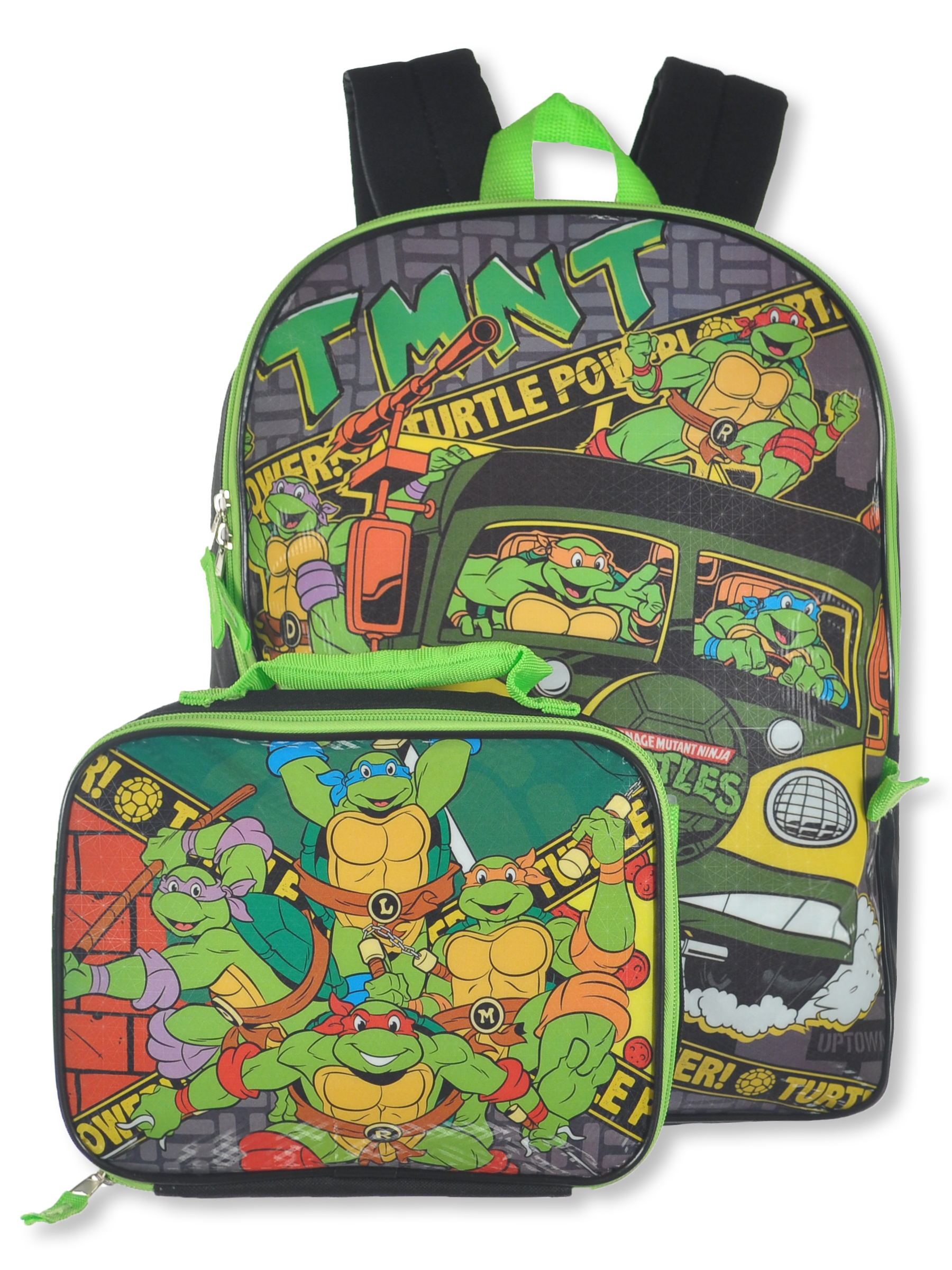 Teenage Mutant Ninja Turtles Boys' 2-Piece Backpack With Lunchbox