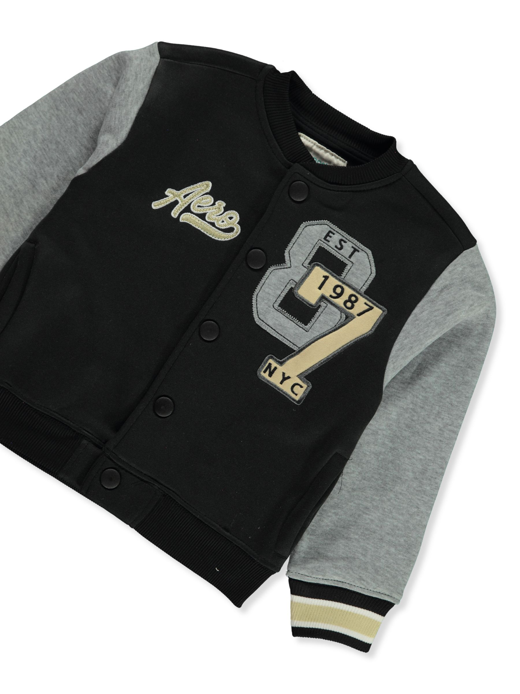 Aeropostale Boys' 2-Piece Joggers Set Outfit Color: black/gray Size: 2t - Picture 5 of 5