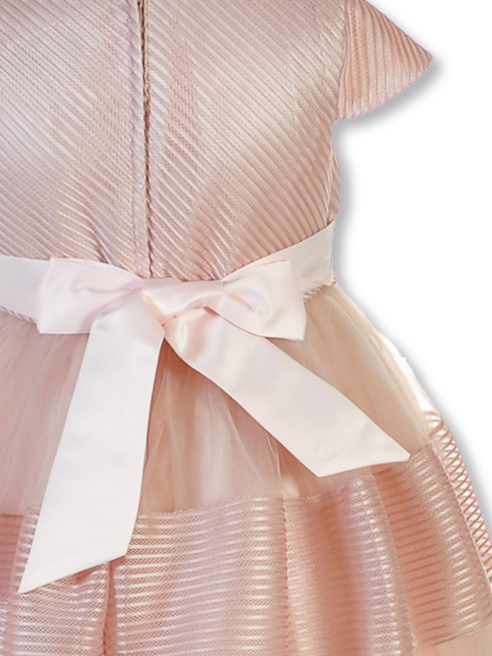 Pink Butterfly Girls' Pearl Stripe Dress - Picture 8 of 9
