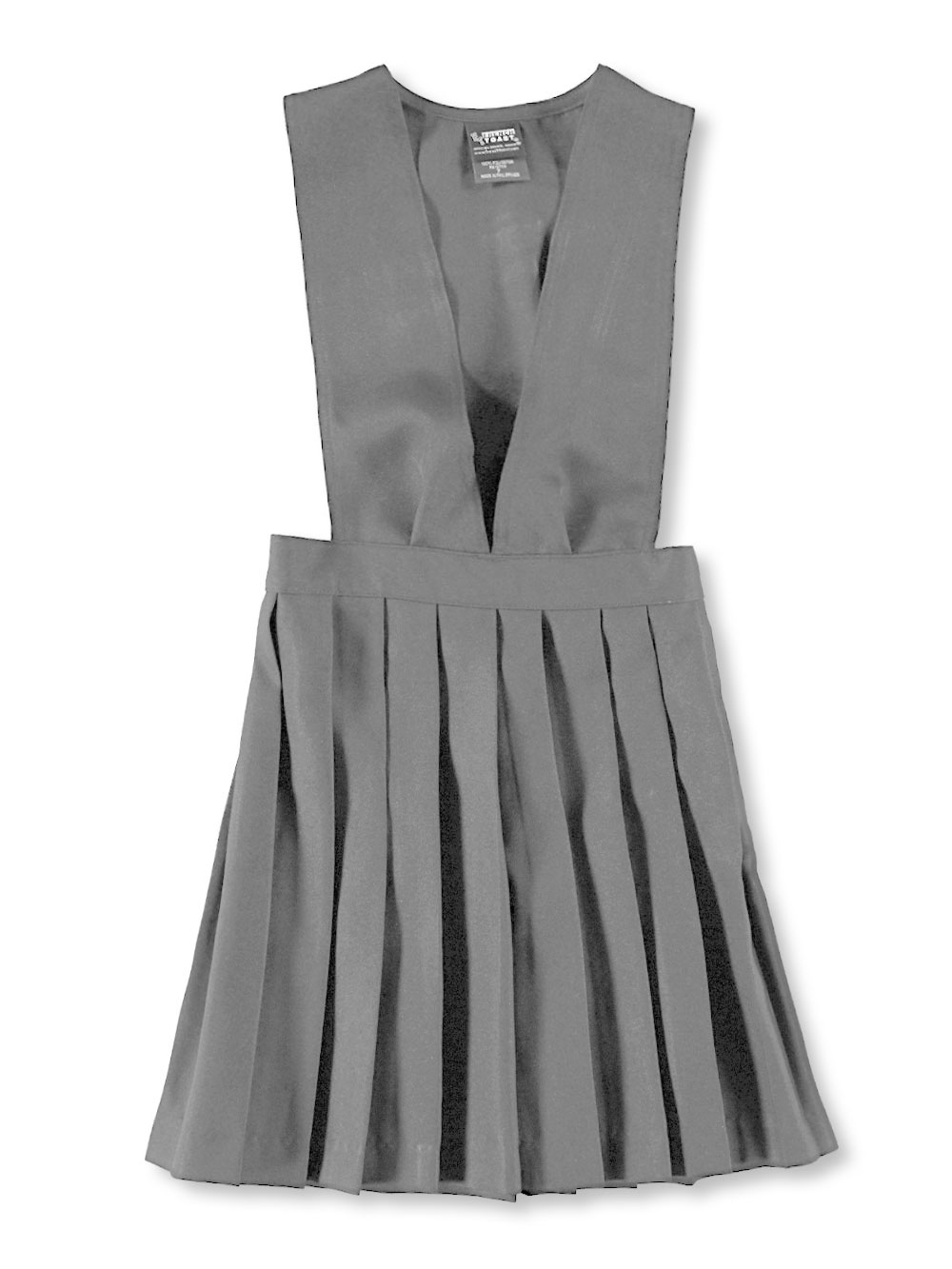 French Toast Big Girls' "Stacy" V-Neck Wide Strap Jumper (Sizes 7 - 20) - Picture 7 of 12