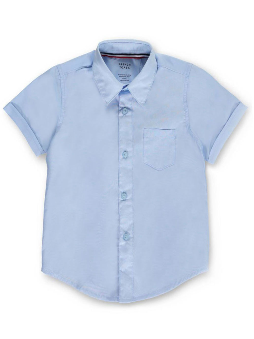 French Toast Unisex S/S Button-Down Shirt (Sizes 8 - 20) - Picture 2 of 3
