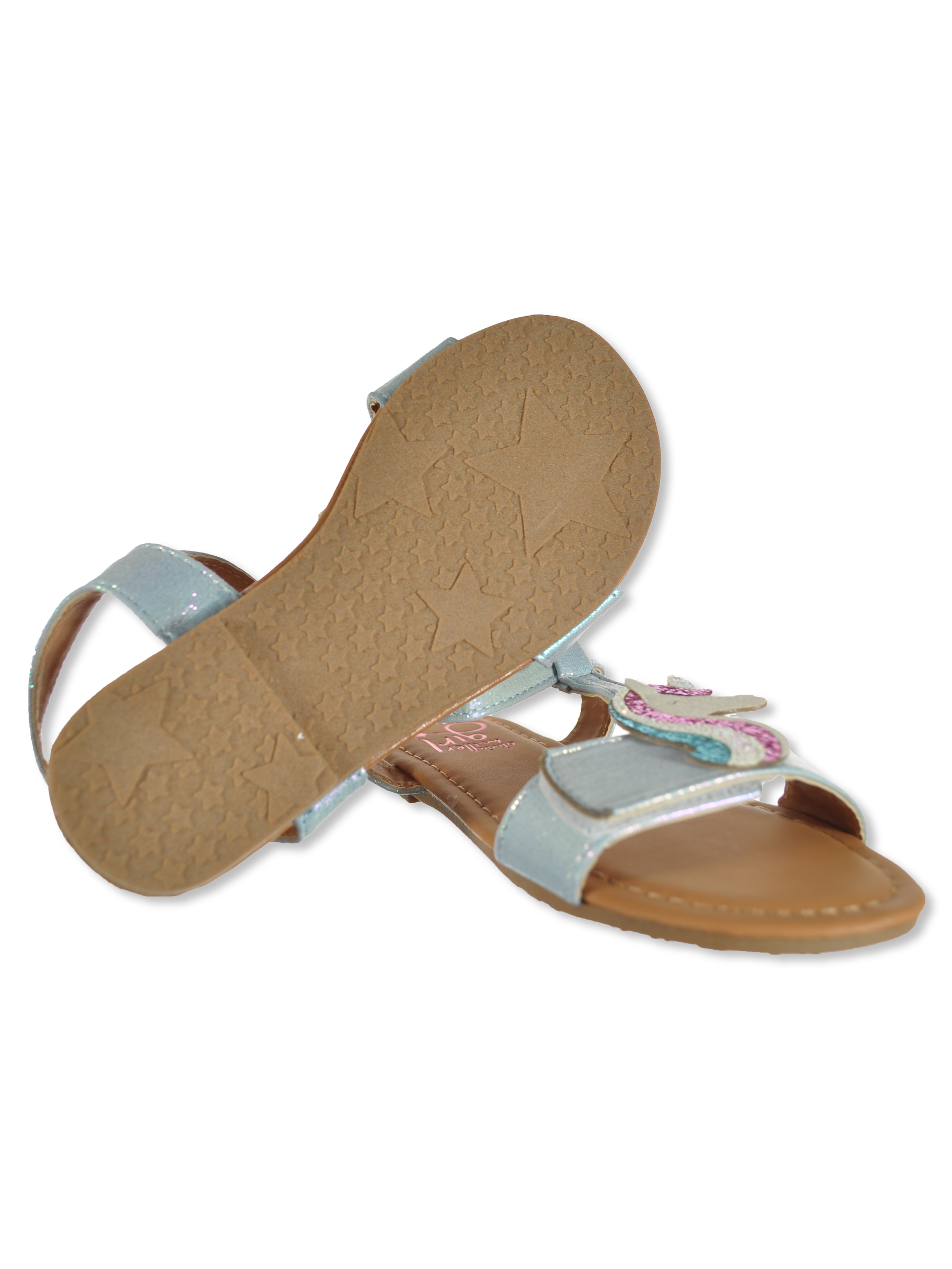 Olivia Miller Girls' Metallic Unicorn Sandals Color: pink Size: 5 toddler - Picture 7 of 8