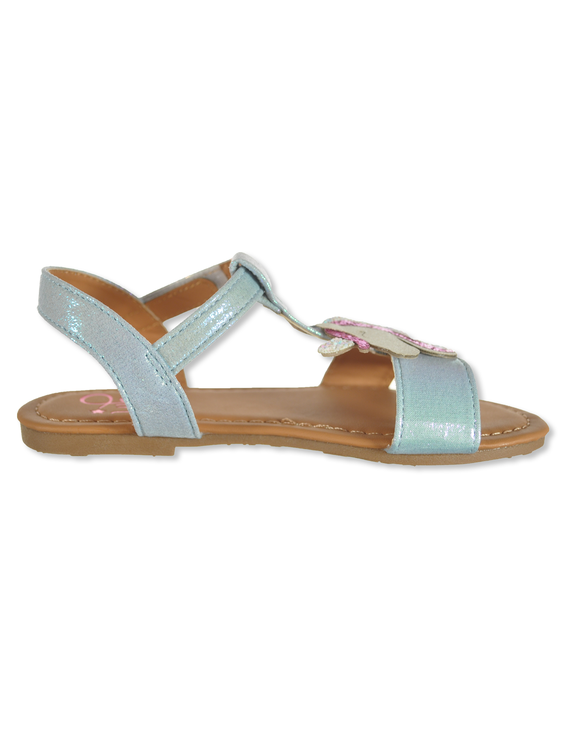 Olivia Miller Girls' Metallic Unicorn Sandals Color: pink Size: 5 toddler - Picture 5 of 8