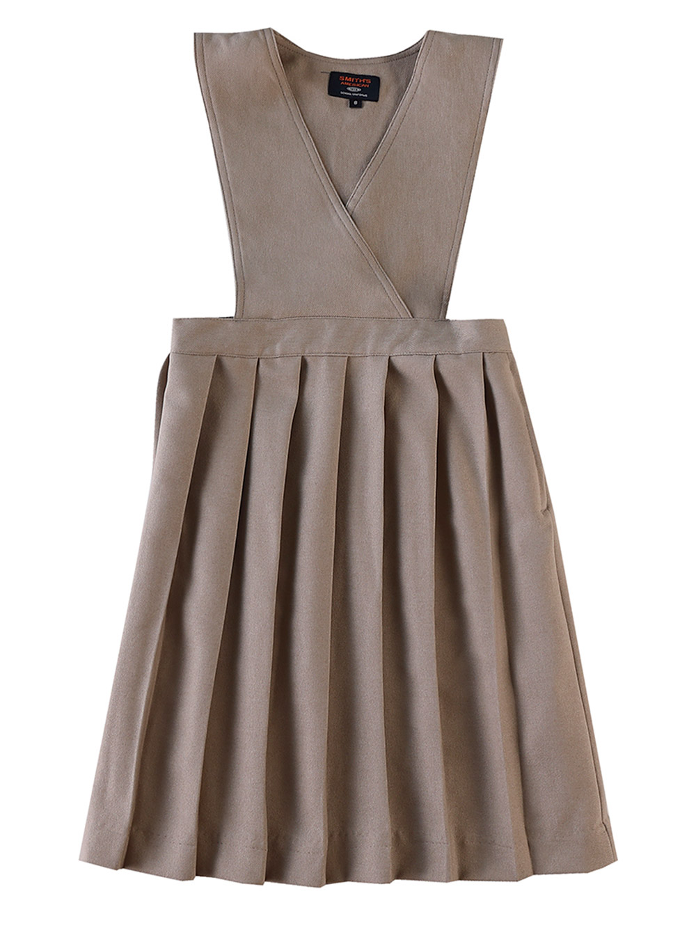 Smith's American Girls' Pleated Jumper Color: gray Size: 10 - Picture 9 of 14