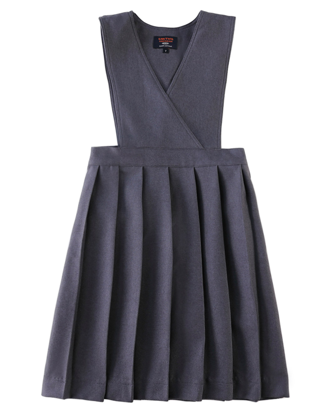 Smith's American Girls' Pleated Jumper Color: gray Size: 10 - Picture 14 of 14