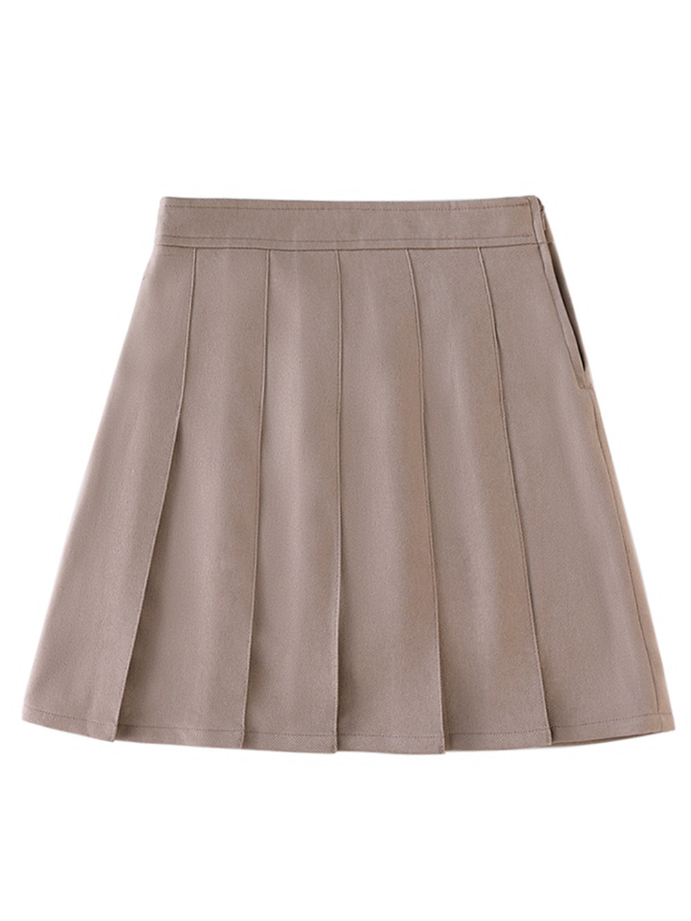 Smith's American Girls' Pleated Scooter Skirt Color: gray Size: 6 - Picture 9 of 14
