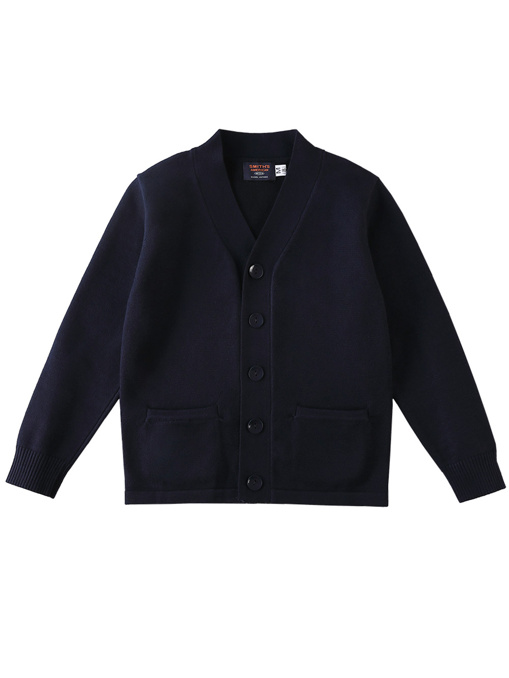 Smith's American Boys' V-Neck Cardigan Color: burgundy Size: 4t - Picture 17 of 21