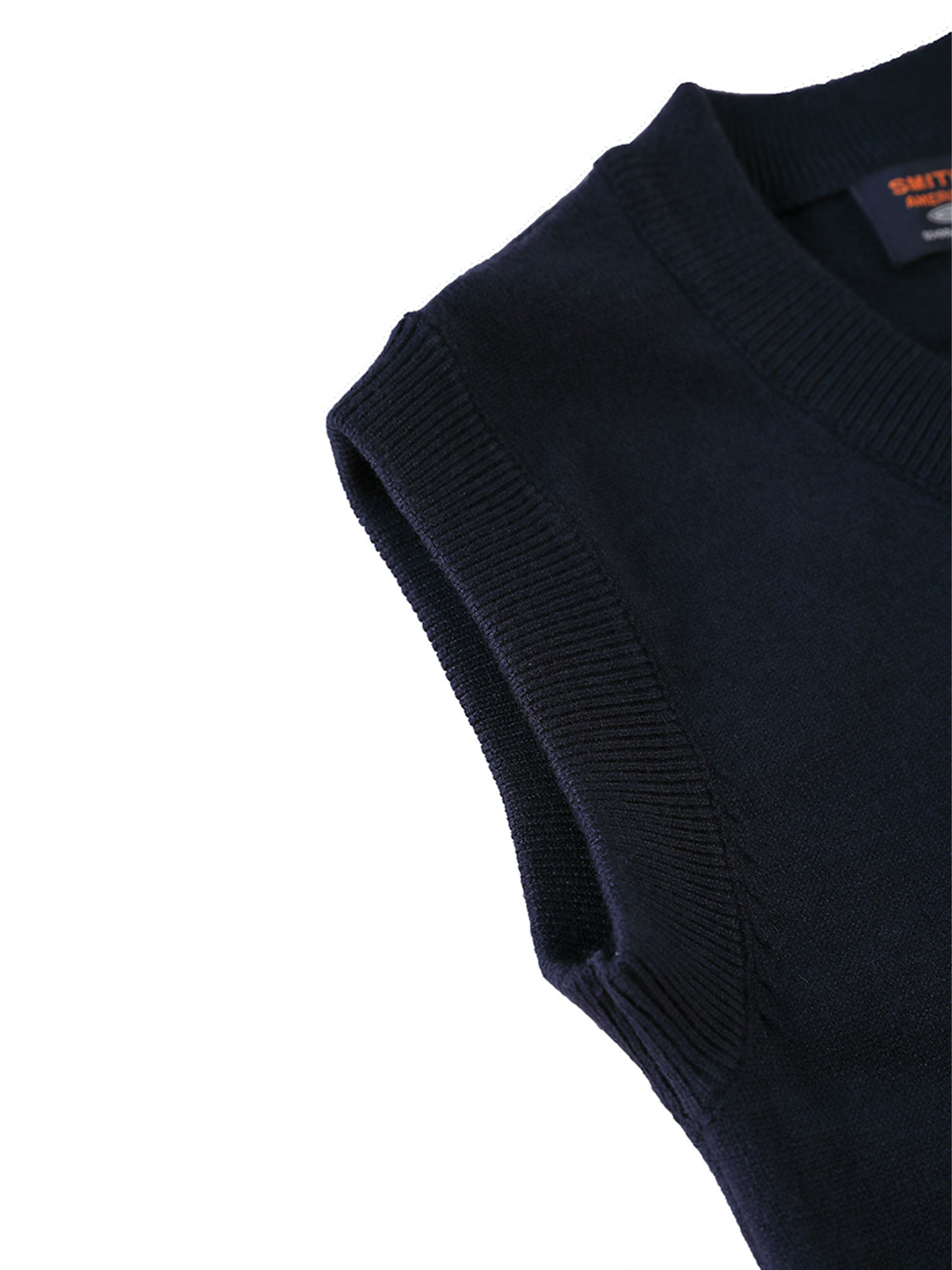 Smith's American Boys' Cardigan Vest Color: burgundy Size: 8 - Picture 5 of 7