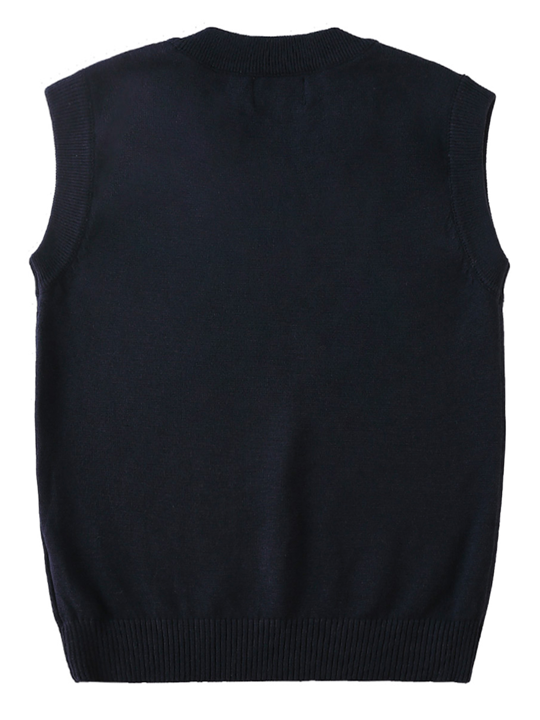 Smith's American Boys' Cardigan Vest Color: burgundy Size: 8 - Picture 6 of 7