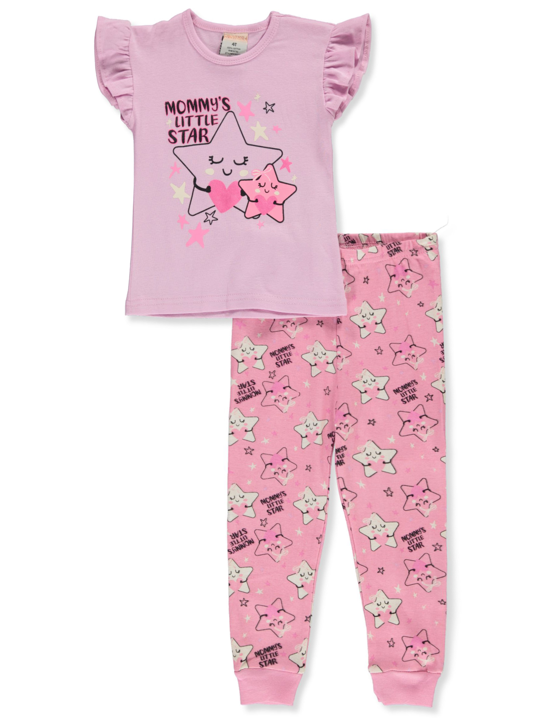 Princess Rose Girls' 2-Piece Star Pajamas Set - Picture 4 of 6