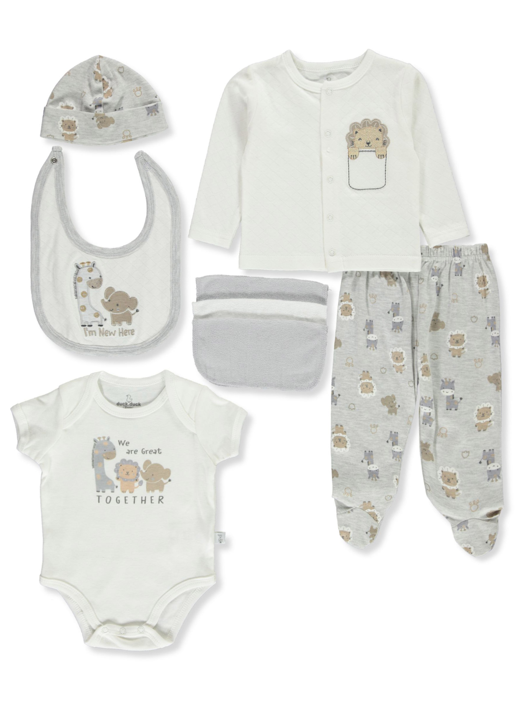 Ente Ente Gans Baby Jungen 9-teiliges Geschenk Erstklassiges Set - Multi, 0 - 3 Monate - Bild 5 von 6
