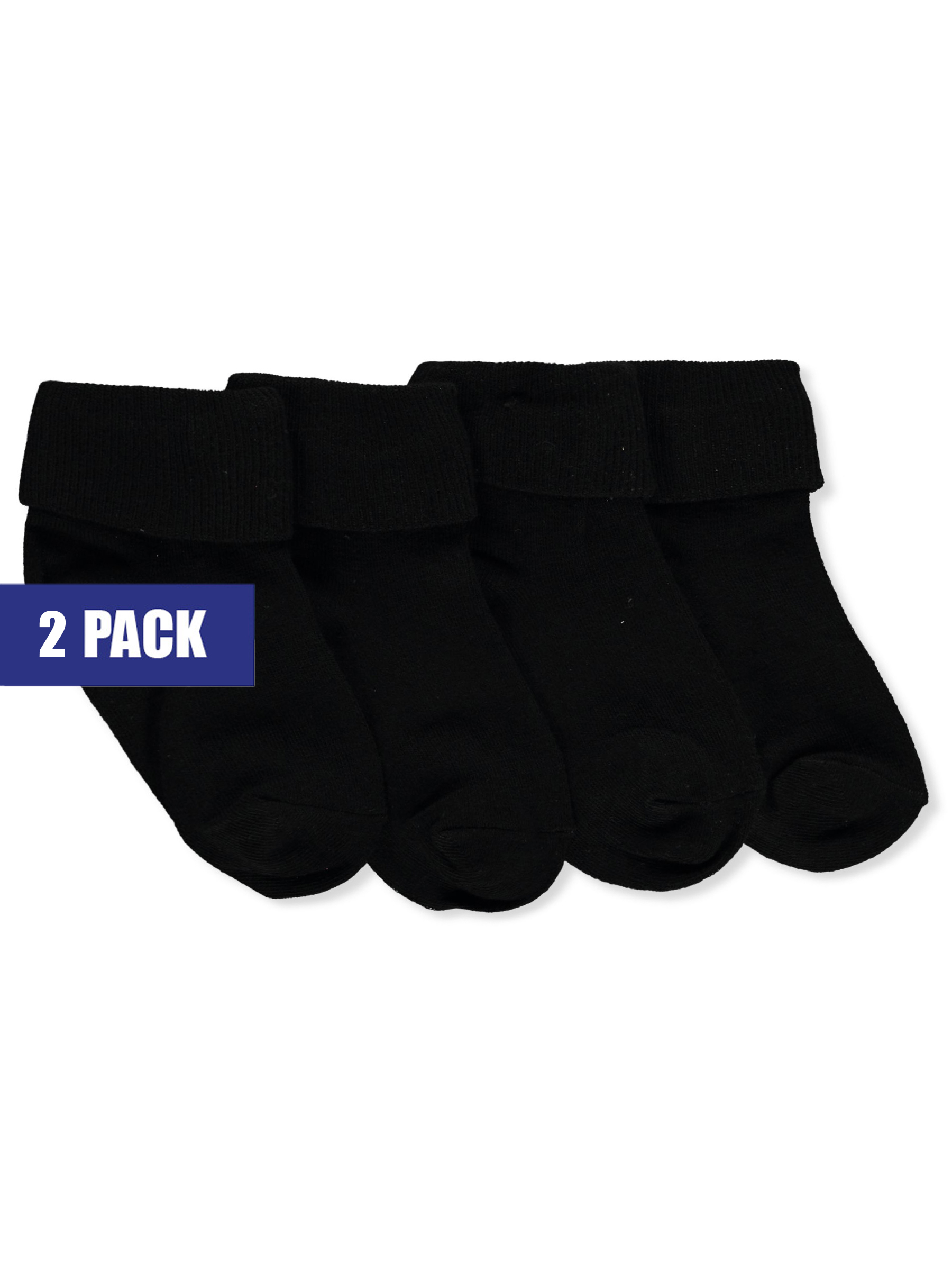 Blue Heaven Girls' 2-Pack Triple Roll Socks Color: black Size: 5 - 6 - Picture 13 of 13