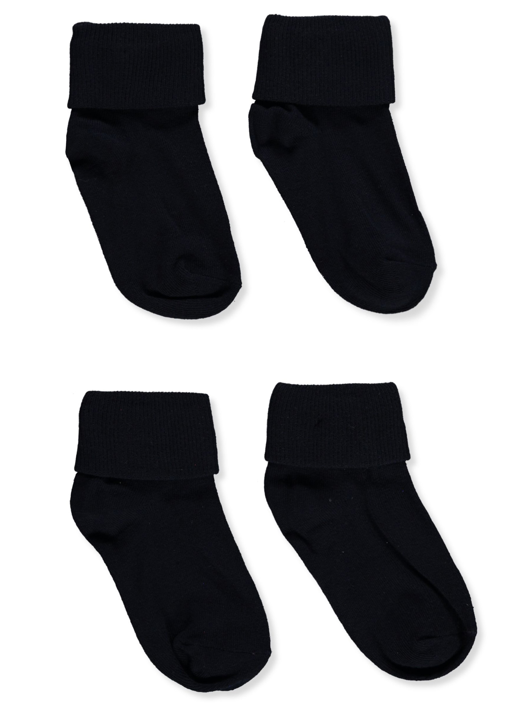 Blue Heaven Girls' 2-Pack Triple Roll Socks Color: black Size: 5 - 6 - Picture 10 of 13