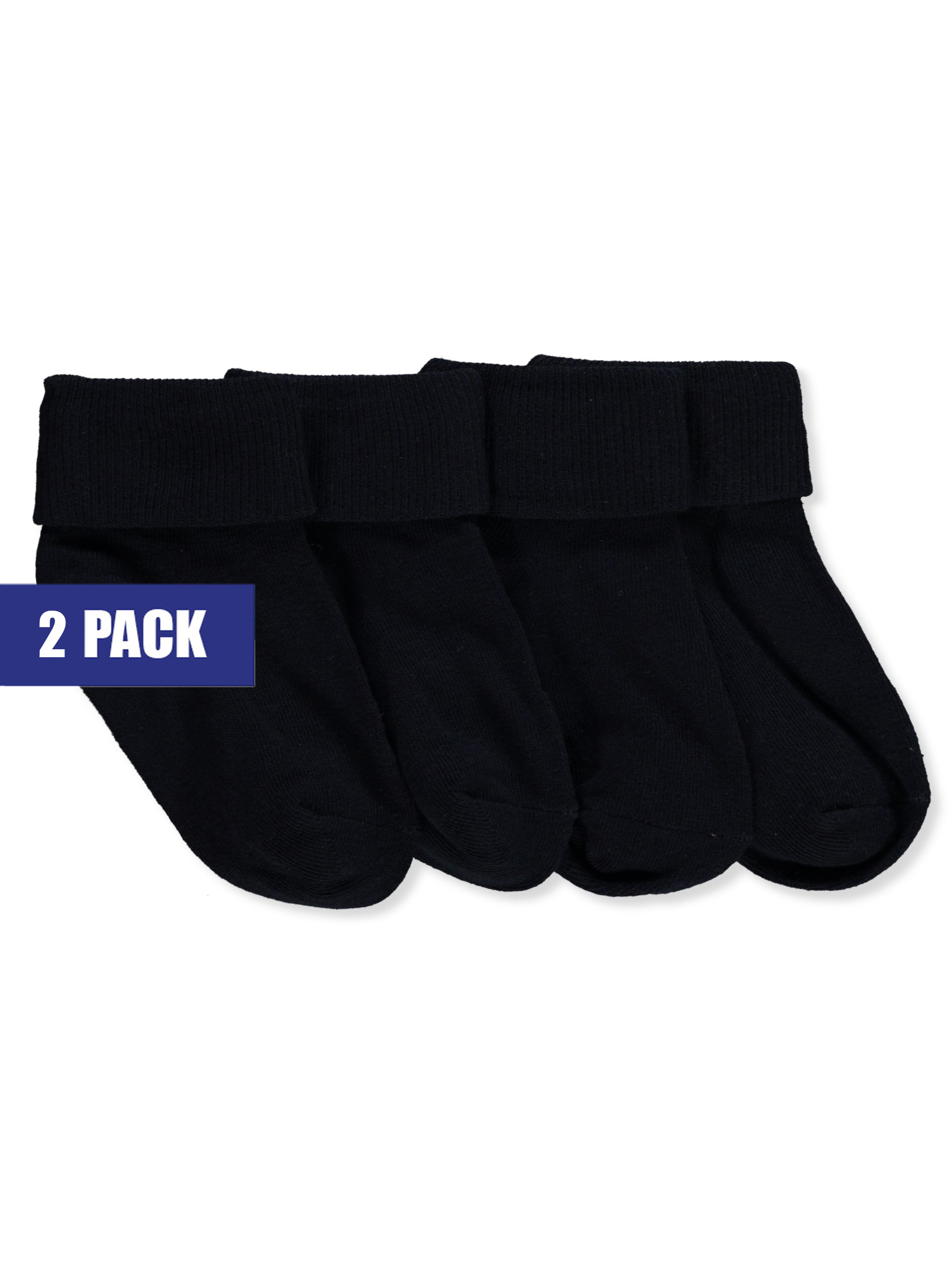 Blue Heaven Girls' 2-Pack Triple Roll Socks Color: black Size: 5 - 6 - Picture 8 of 13