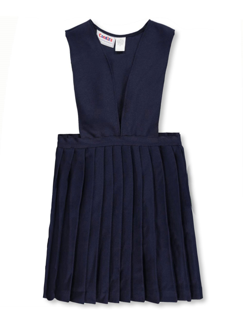 Cookie's V-Neck Pleated Jumper (Special Order Sizes) Color: black Size: 7 - Picture 3 of 5