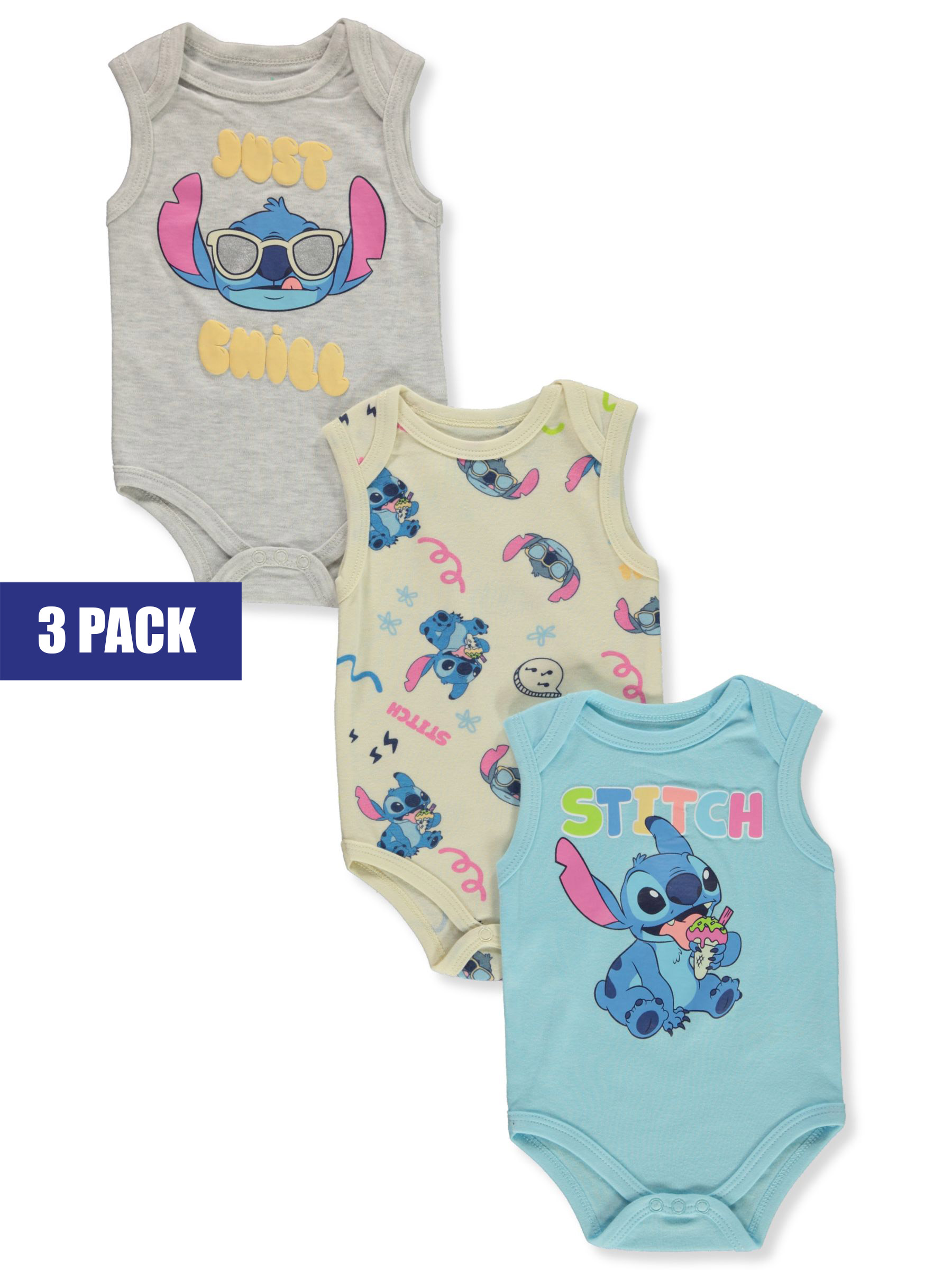 Disney Lilo & Stitch Baby Jungen 3er Pack Bodys - Bild 5 von 7