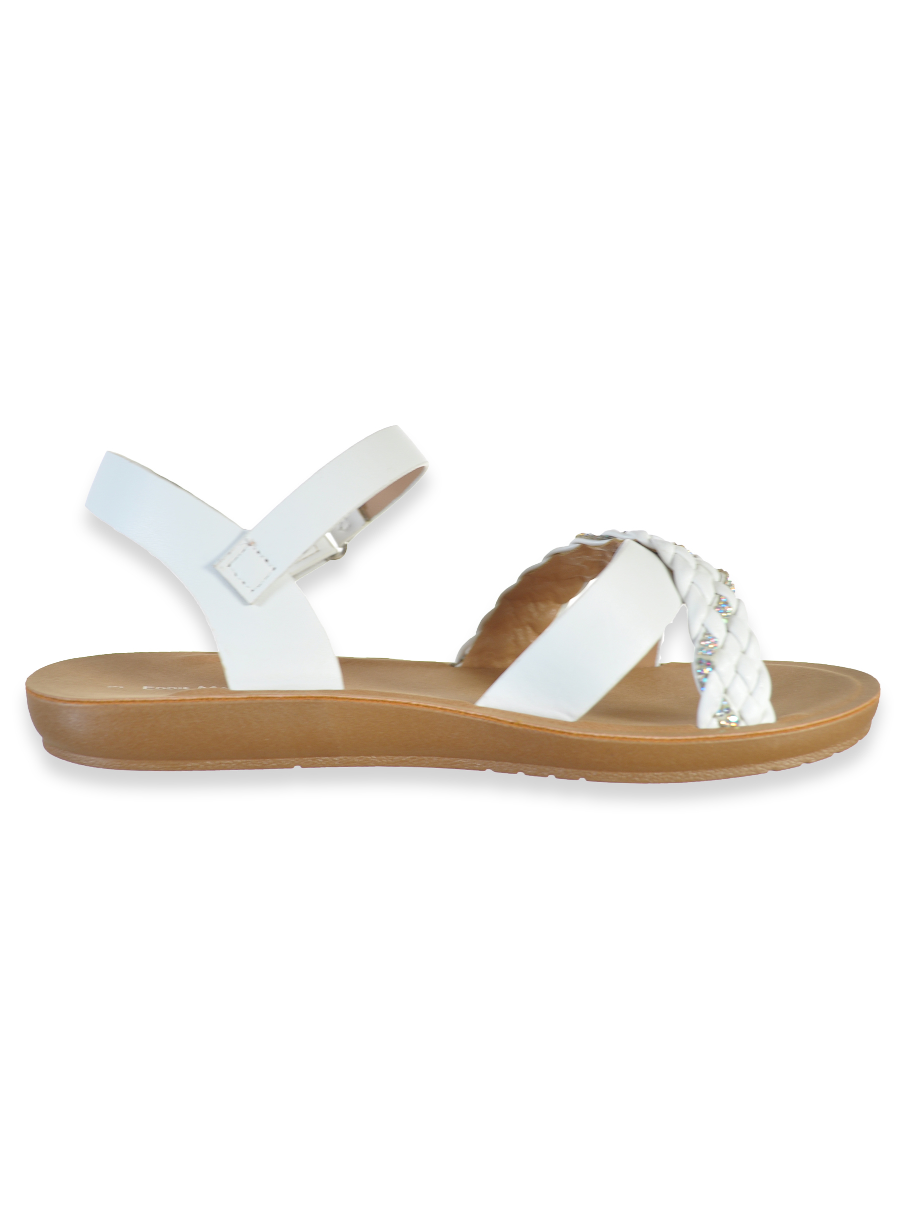 Eddie Marc Girls' Braided Strap Sandals - Picture 8 of 9