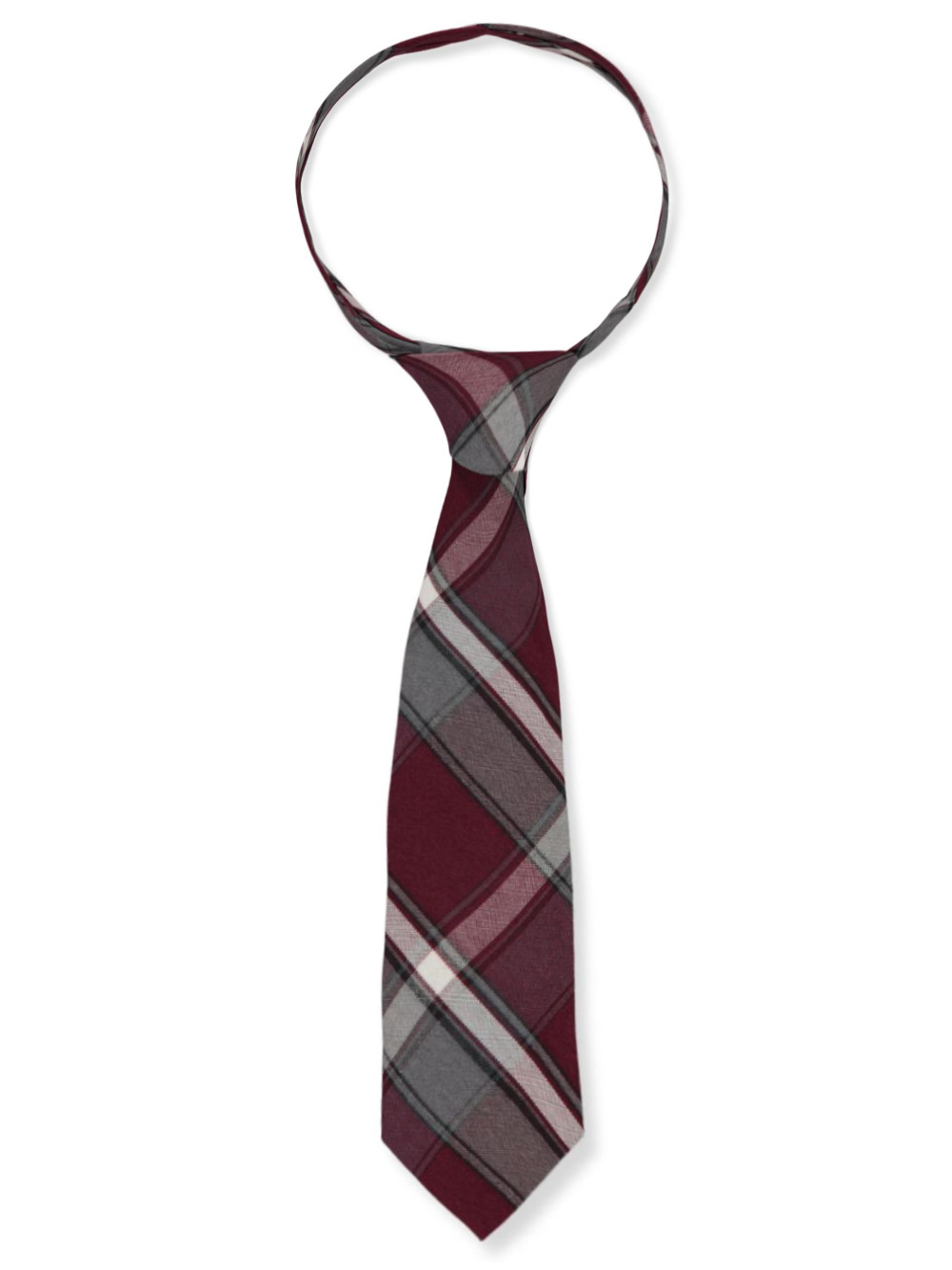Cookie's Boys' Four-In-Hand Tie Color: navy/red/white *plaid #36* Size: one size - Picture 19 of 43