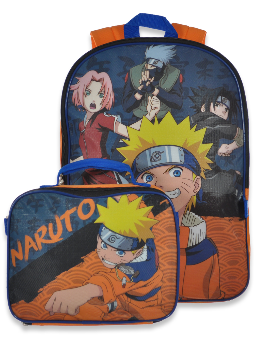 Naruto Boys Backpack Lunchbox Set orange multi one size eBay