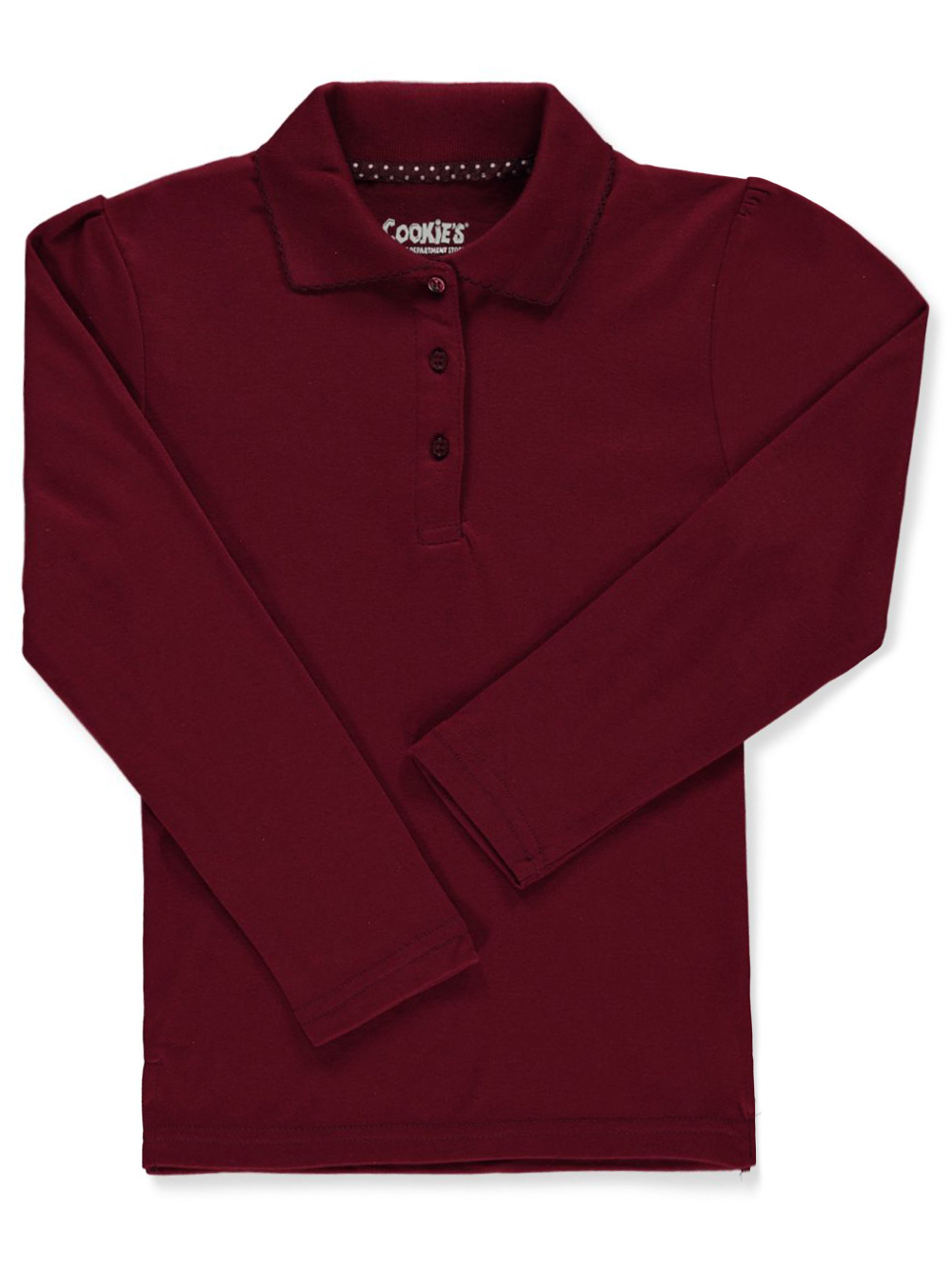 Cookie's Girls' L/S Picot Trim Polo - Picture 7 of 33
