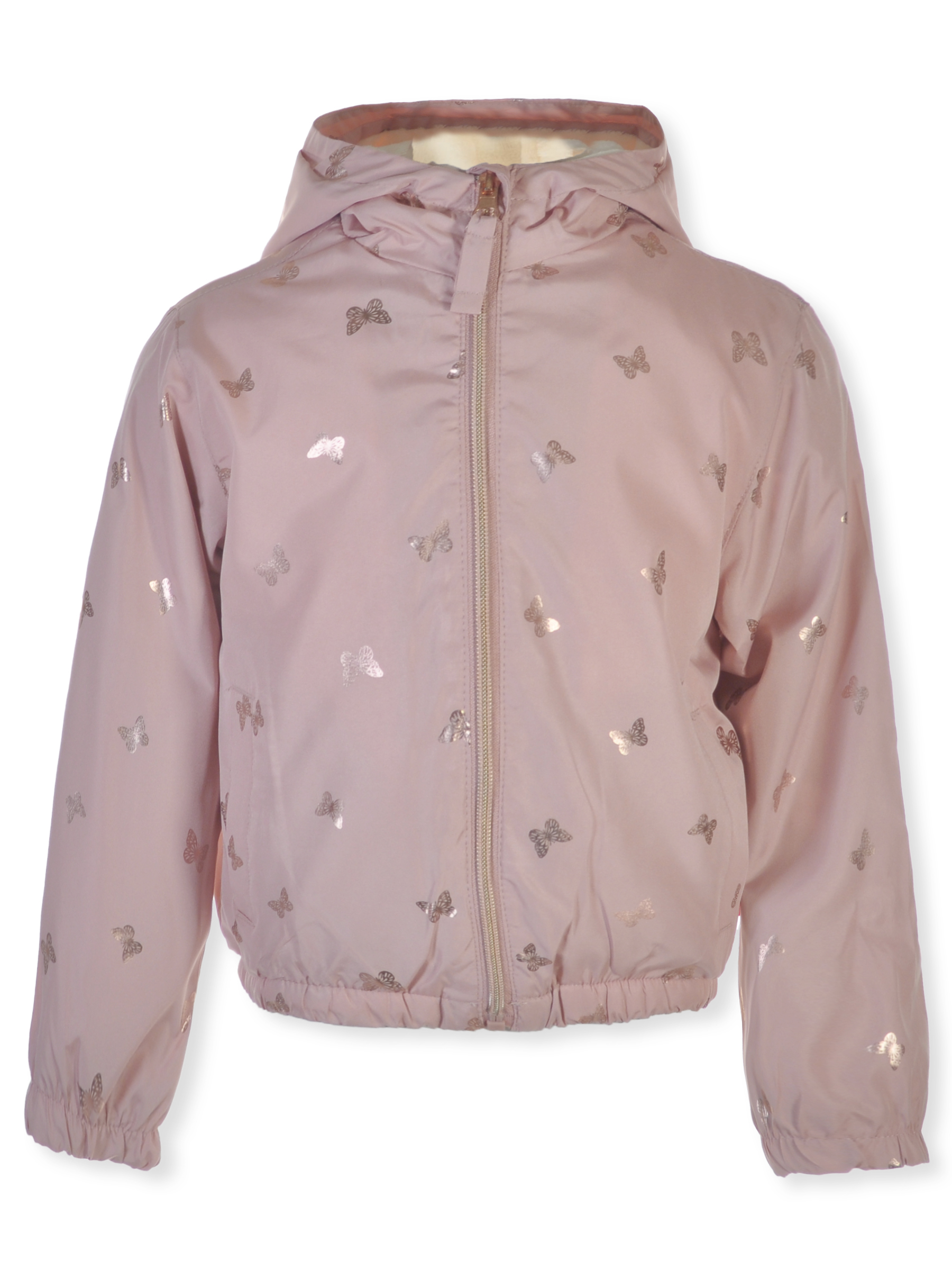 Pink Platinum Girls' Windbreaker Jacket - Picture 7 of 16