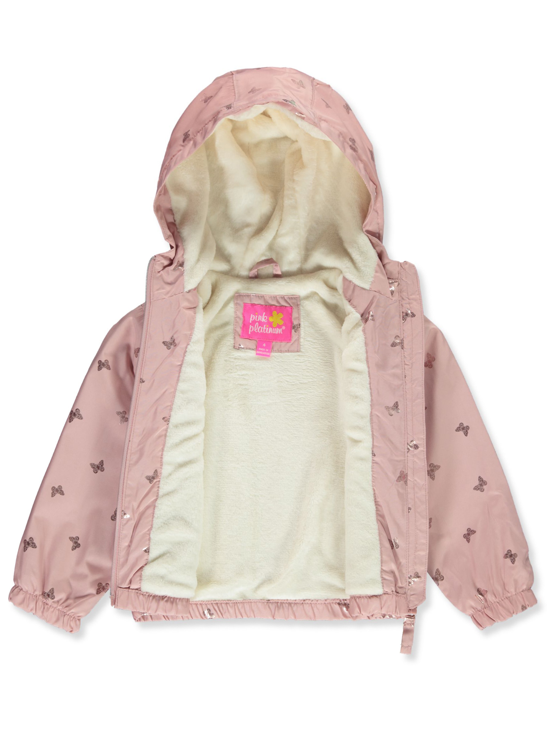 Pink Platinum Girls' Windbreaker Jacket - Picture 8 of 16