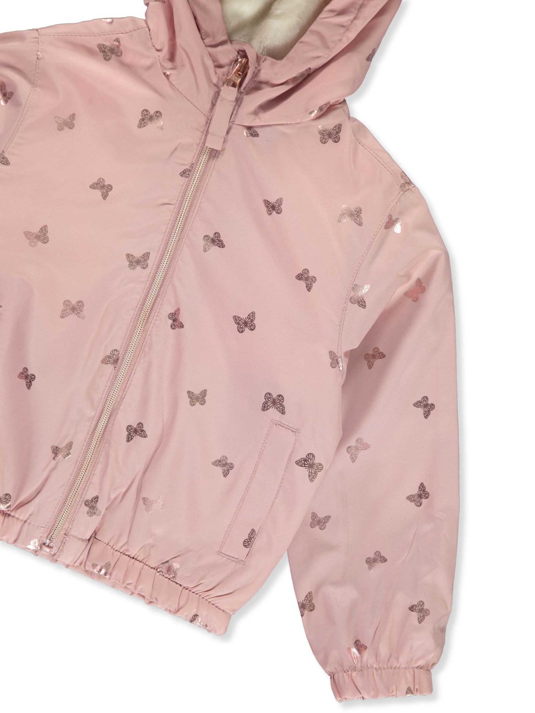 Pink Platinum Girls' Windbreaker Jacket - Picture 11 of 16