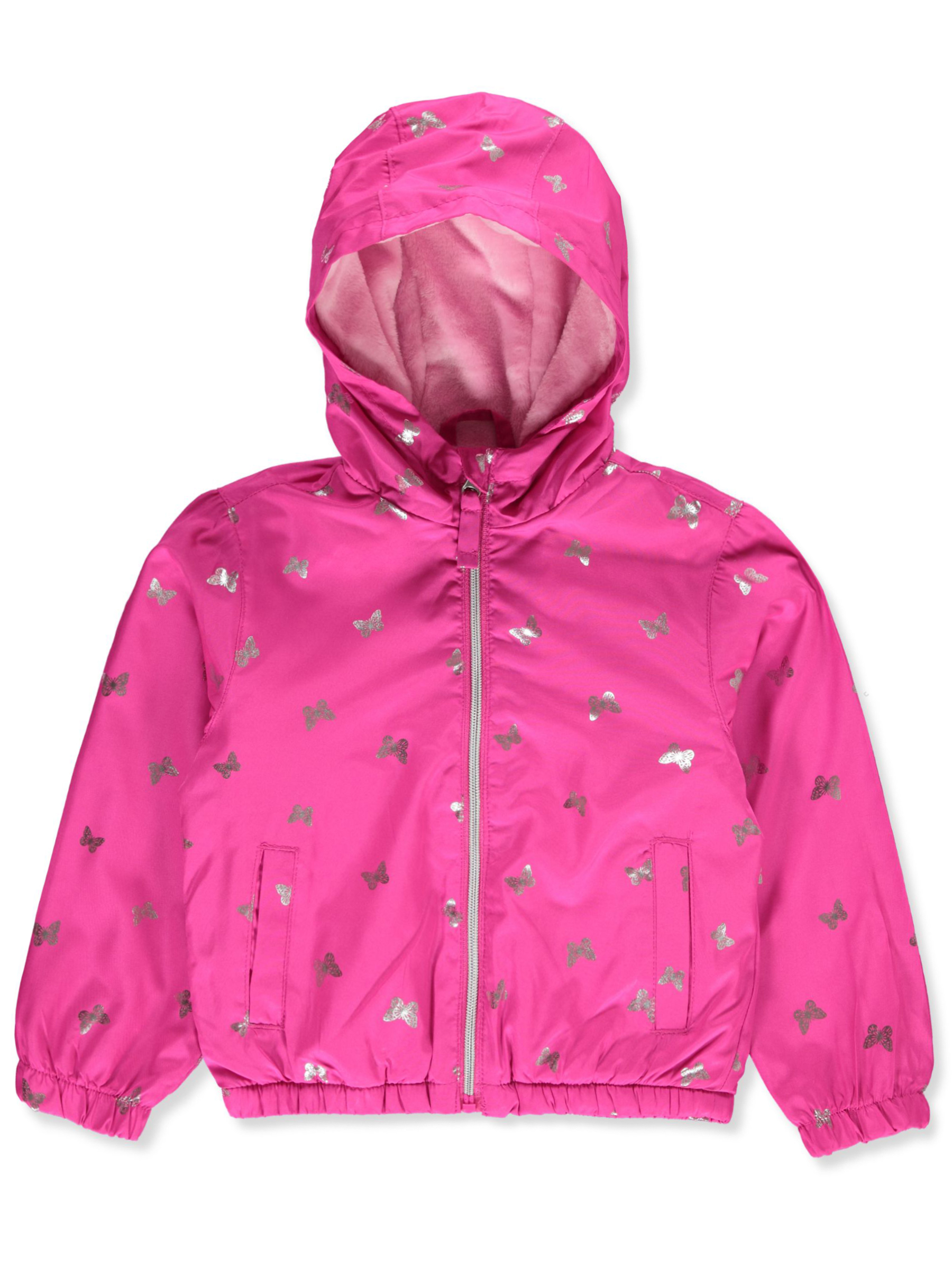 Pink Platinum Girls' Windbreaker Jacket - Picture 14 of 16