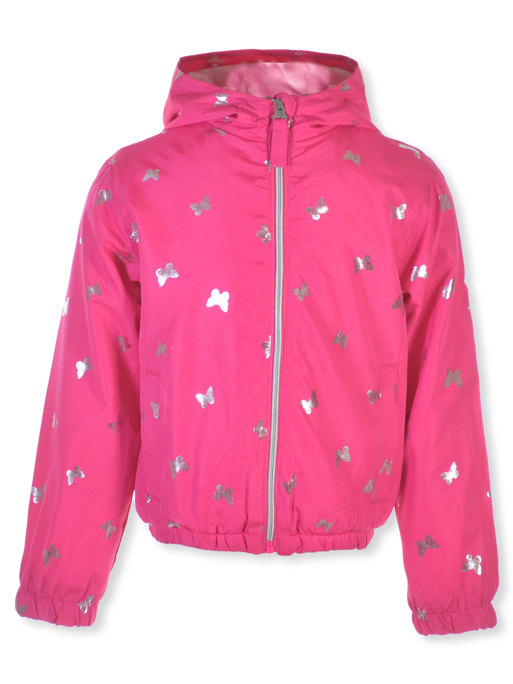 Pink Platinum Girls' Windbreaker Jacket - Picture 12 of 16