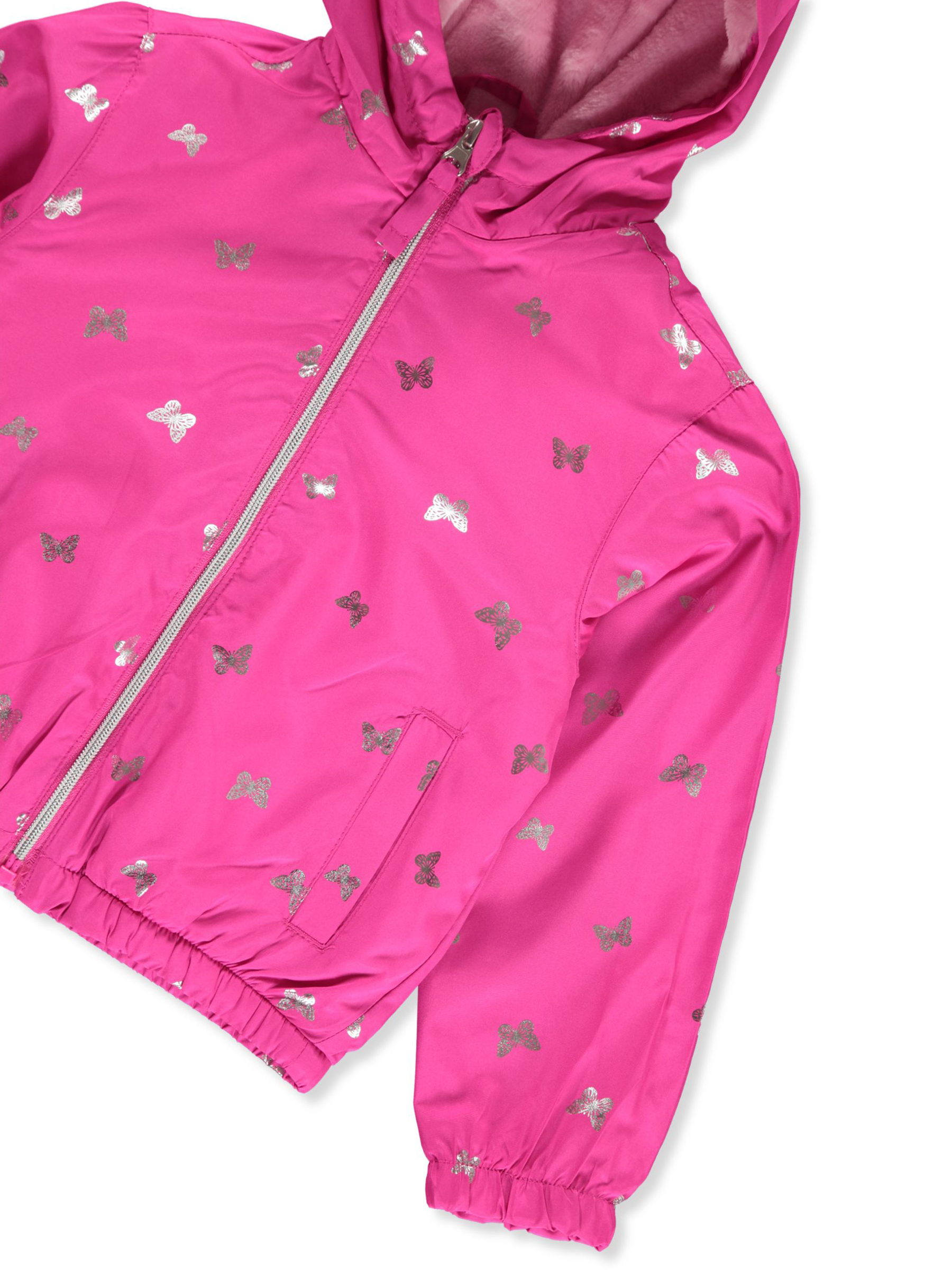 Pink Platinum Girls' Windbreaker Jacket - Picture 16 of 16