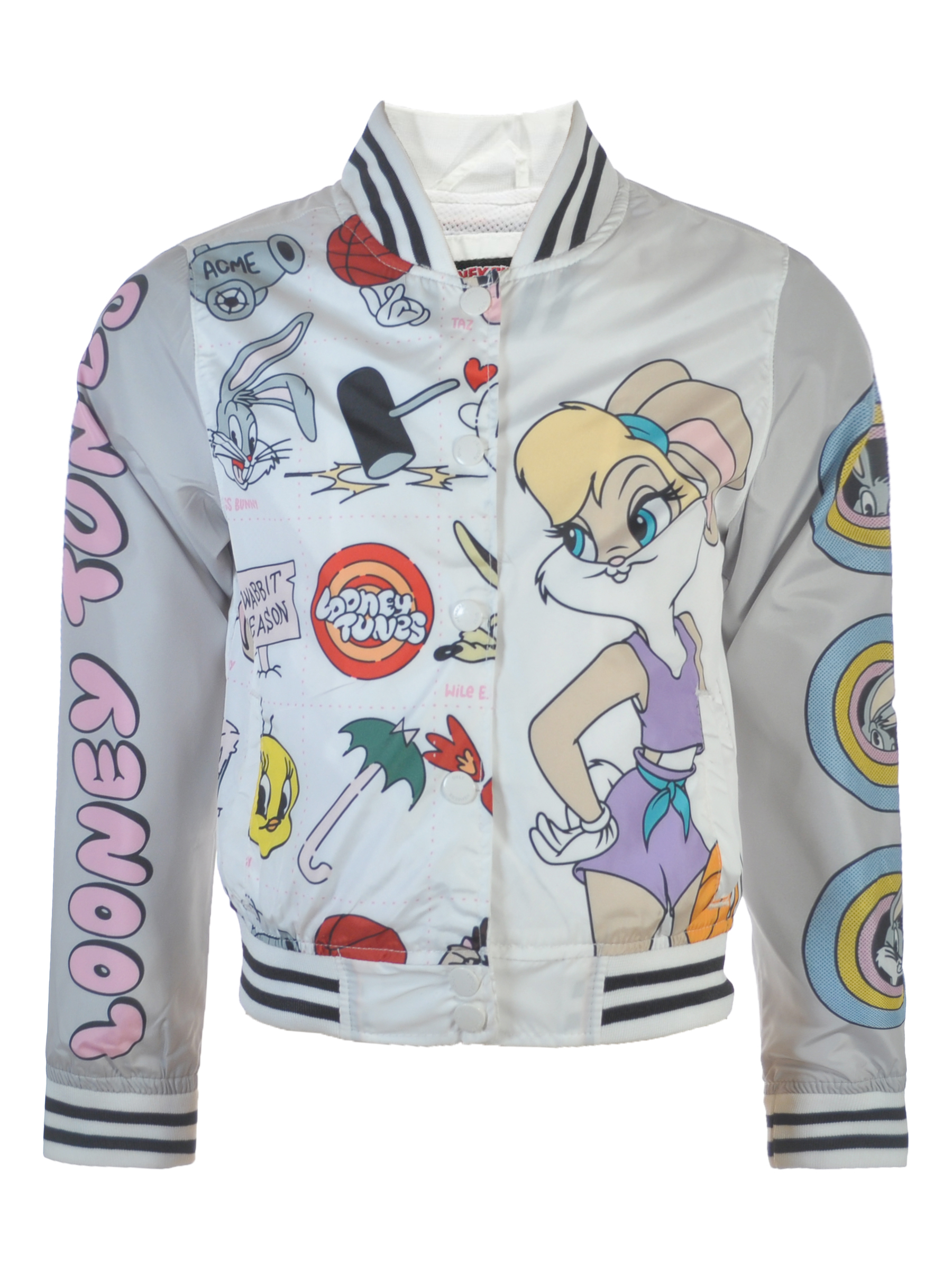 Members Only Looney Tunes Girls' Lola Varsity Windbreaker Jacket - Picture 5 of 10