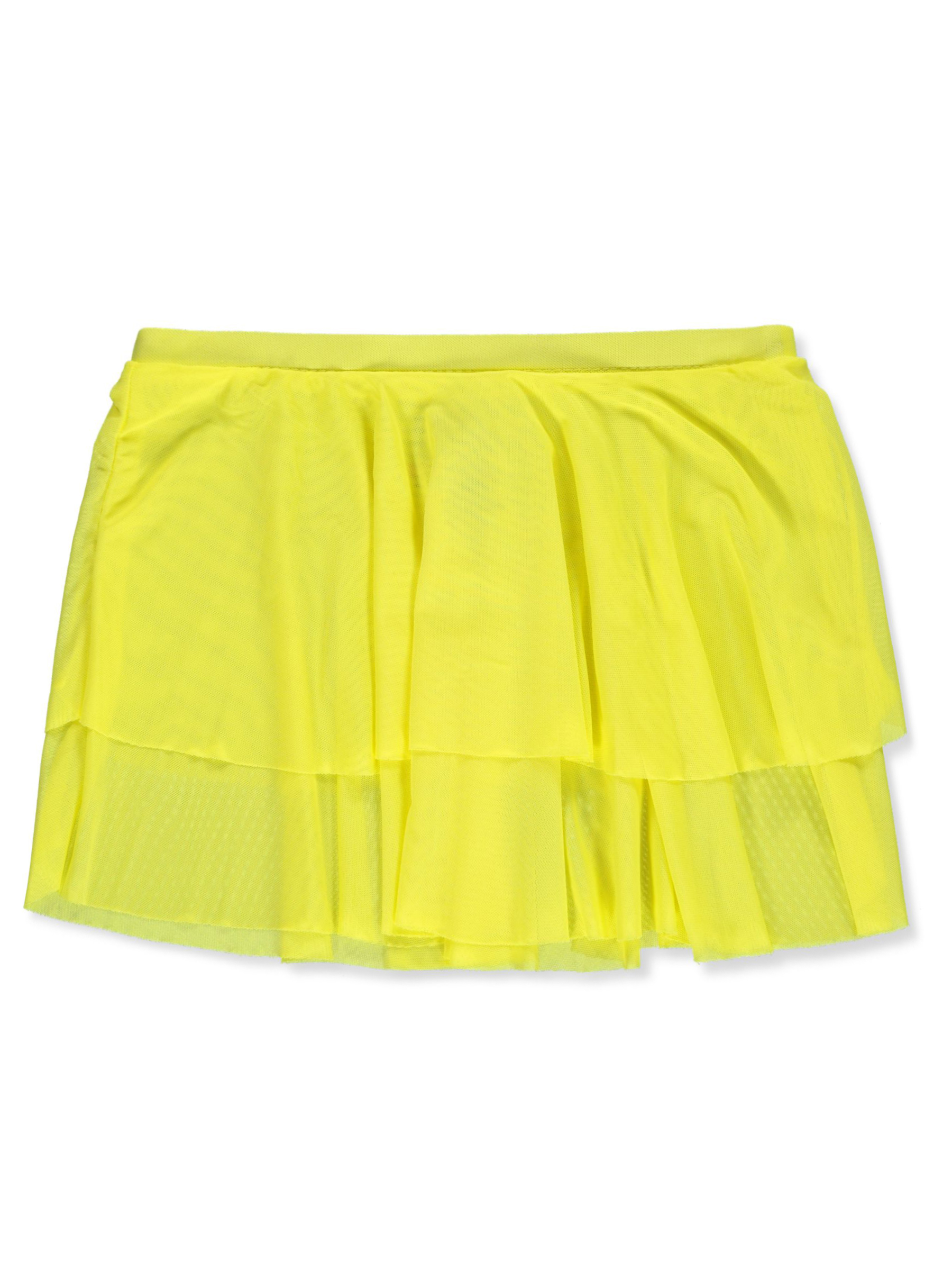 Kensie Girl Girls' 2-Piece Swimsuit Skirt Set Color: neon coral Size: 4 - Picture 7 of 9