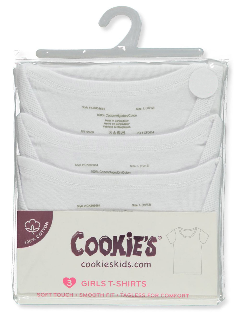 Cookie's Girls' "Basic T Layer" 3-Pack T-Shirts (XS - XL) - Picture 5 of 9