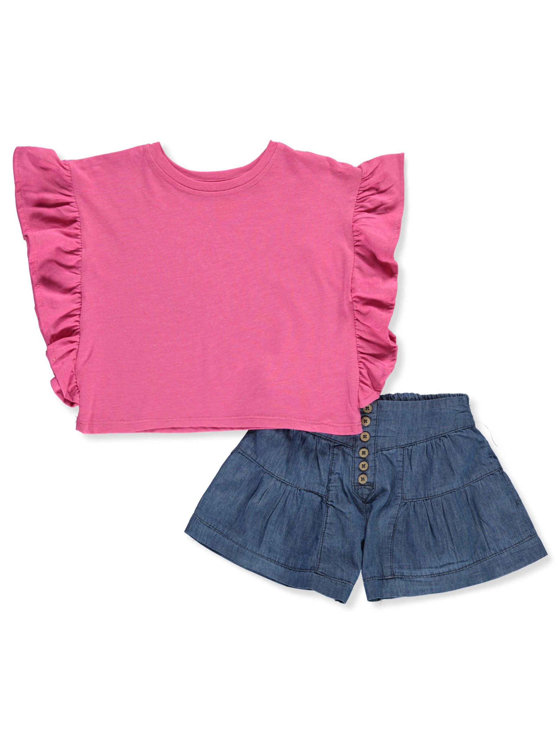 Conjunto de 2 pantalones cortos para niñas Jessica Simpson - Imagen 4 de 9