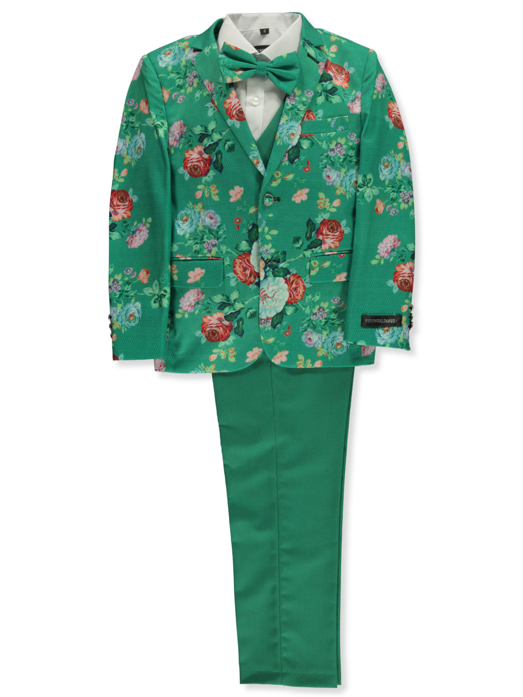 Kids World Boys' 5-Piece Rose Suit - Picture 4 of 17