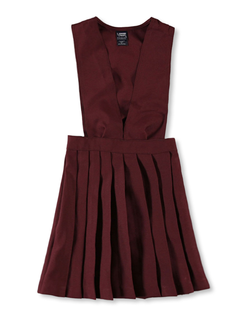 French Toast Big Girls' "Stacy" V-Neck Wide Strap Jumper (Sizes 7 - 20) - Picture 6 of 12