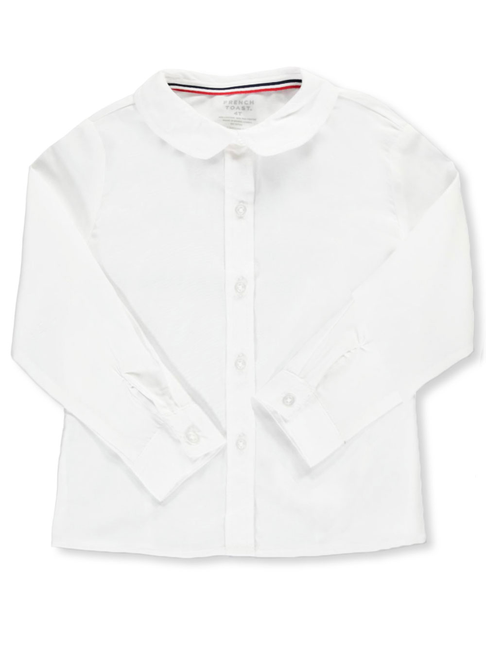 French Toast Little Girls' Toddler L/S Peter Pan Blouse (Sizes 2T – 4T) Color: - Picture 5 of 5