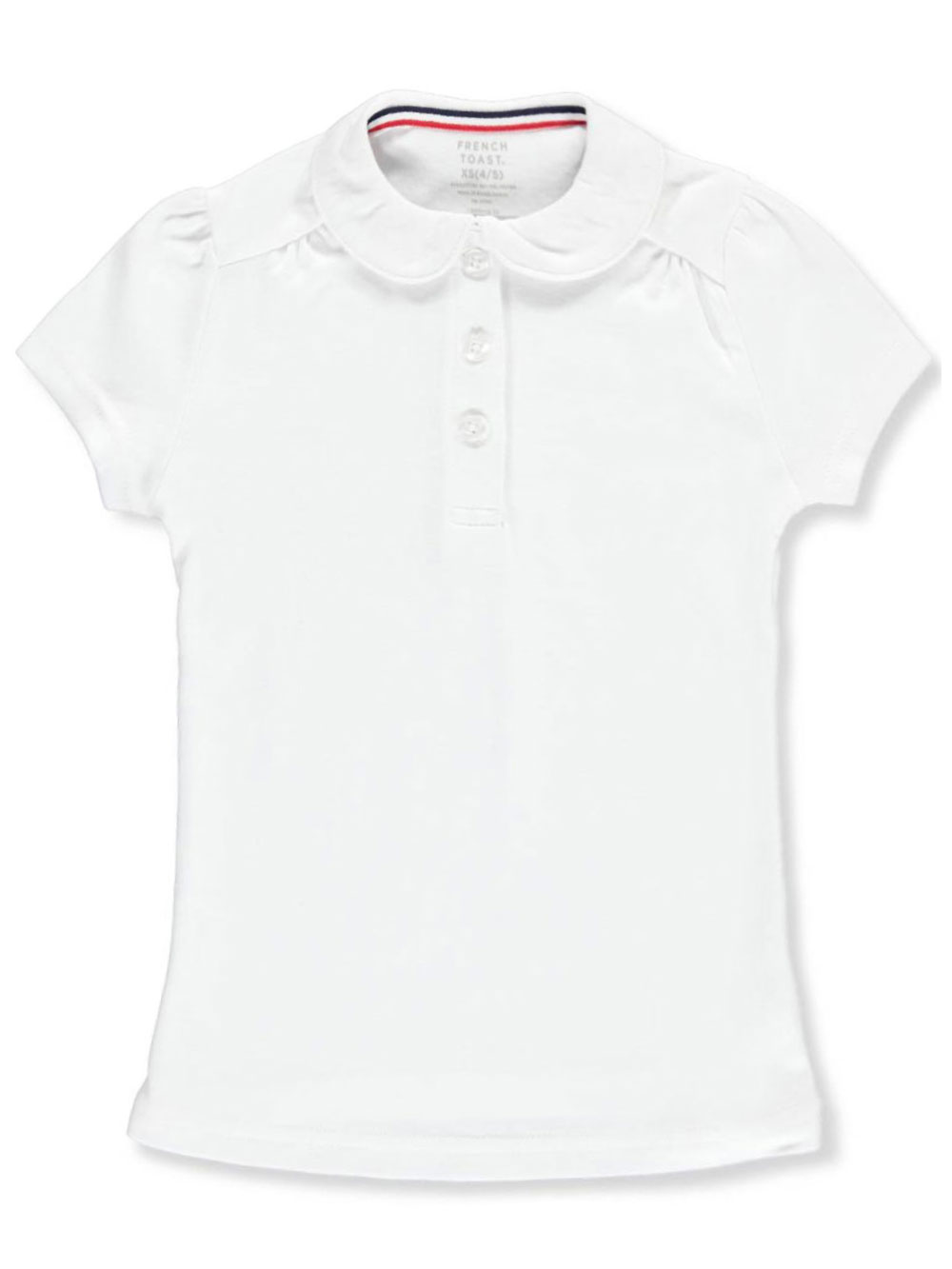 French Toast Little Girls' S/S Peter Pan Collar Polo (Sizes 4 - 6X) - Picture 5 of 5