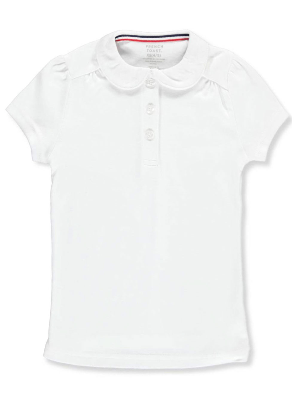 French Toast Big Girls' S/S Peter Pan Collar Polo (Sizes 7 - 16) - Picture 4 of 4