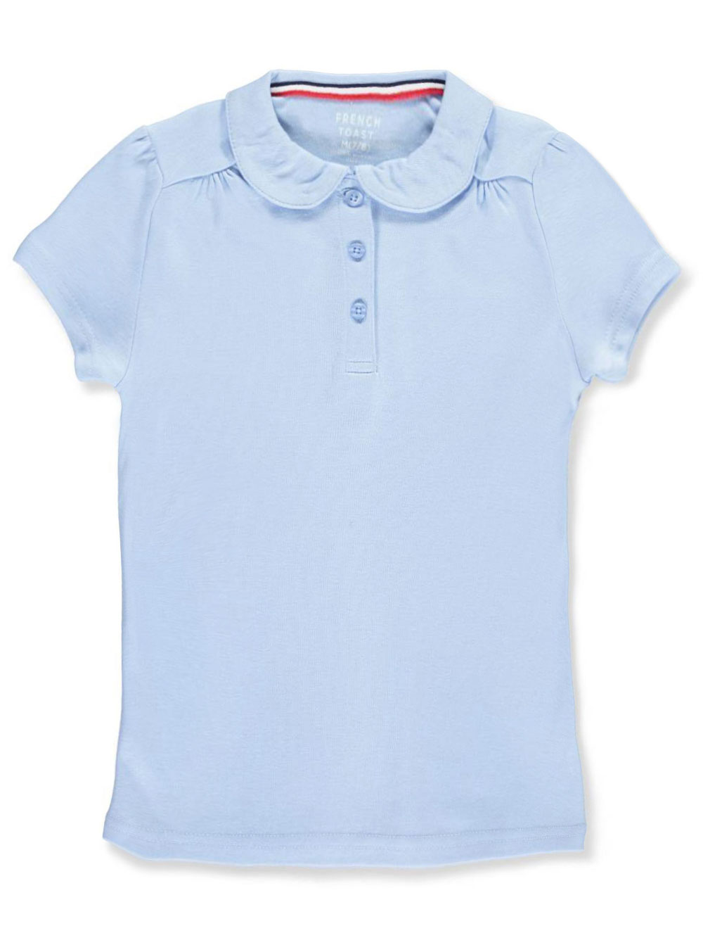 French Toast Big Girls' S/S Peter Pan Collar Polo (Sizes 7 - 16) - Picture 3 of 4