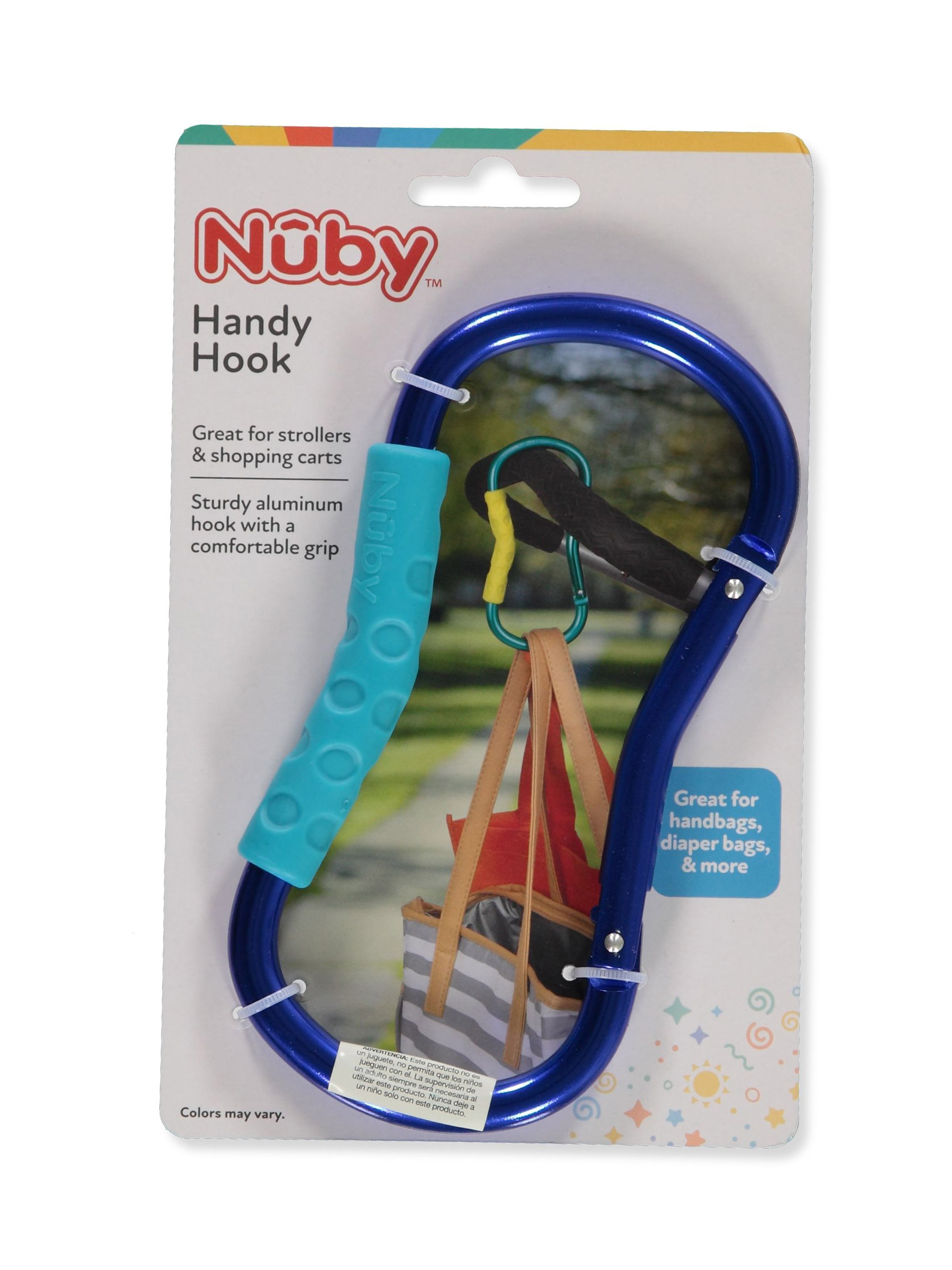 Stroller Clip Nuby Handy Hook Heavy Duty Carabiner With Soft
