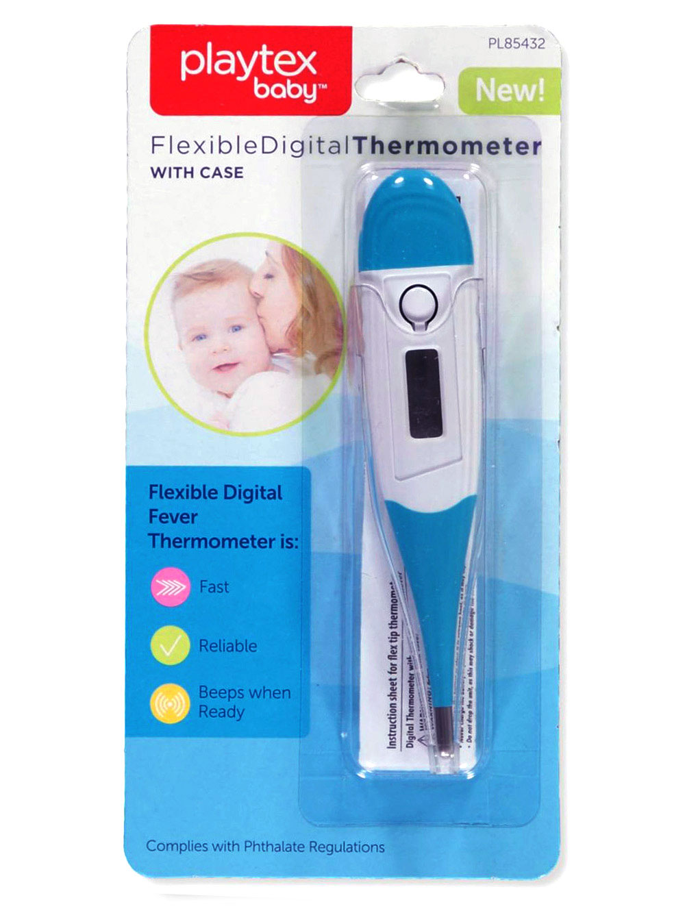 Playtex Baby Flexible Digital Thermometer with Case