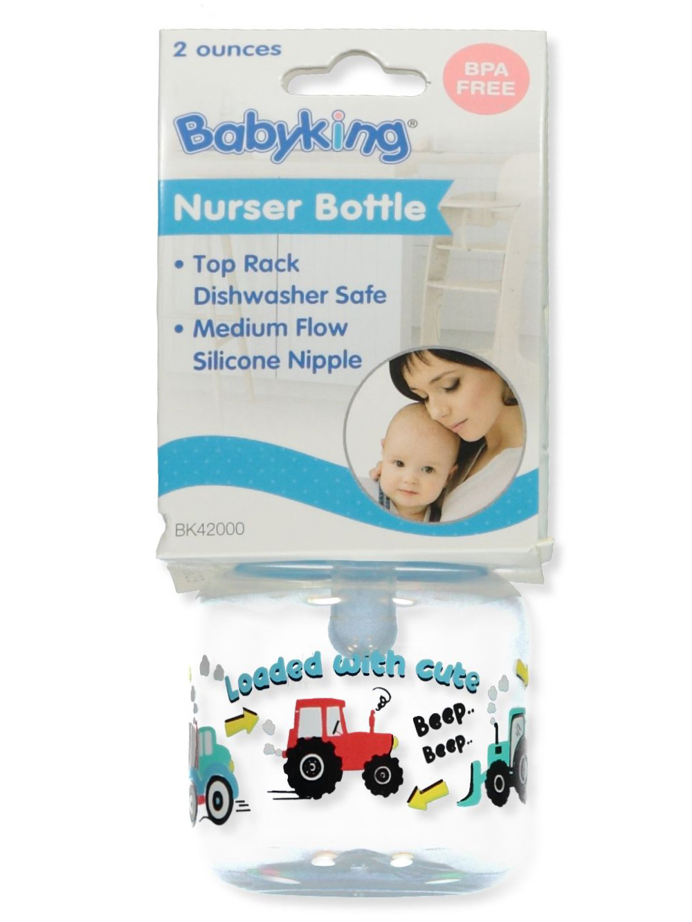 Babyking 2 oz. Girls' Preemie Baby Bottle