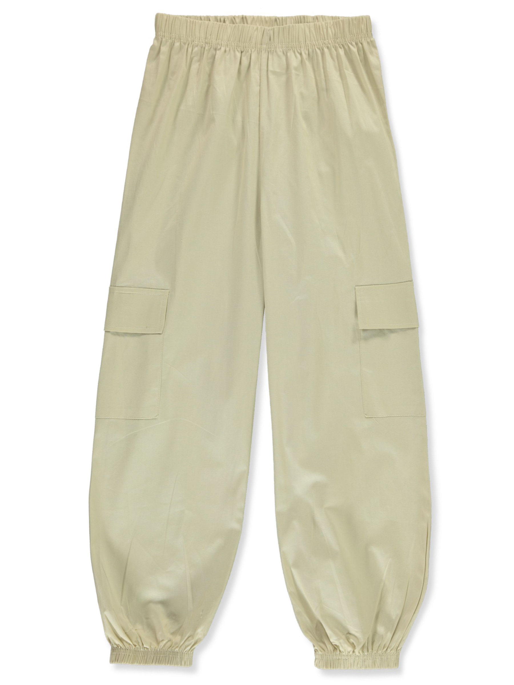 Girlsquad Girls' 2-Piece Cargo Jogger Set Outfit Color: ivory Size: 10 - Picture 5 of 13