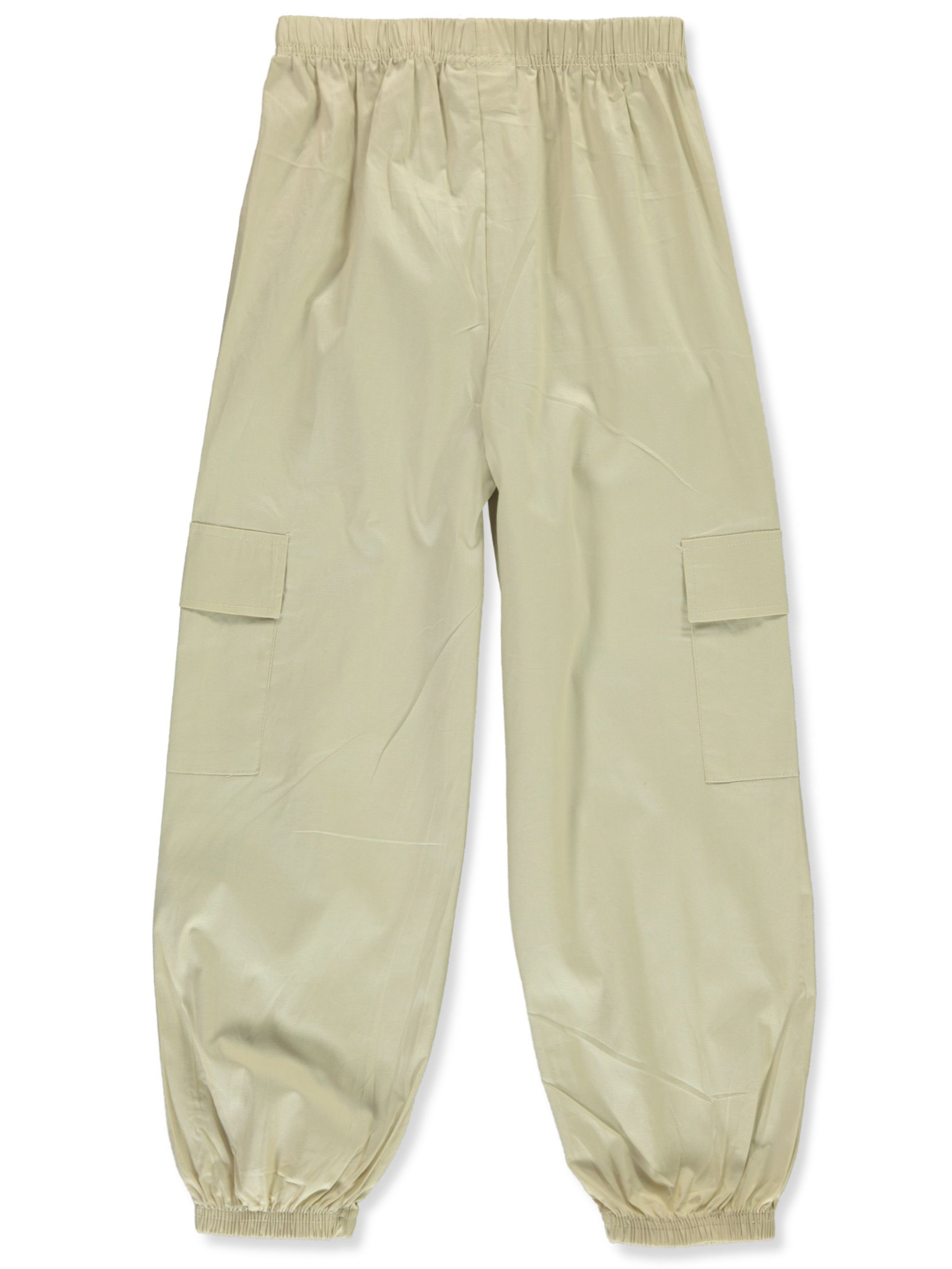 Girlsquad Girls' 2-Piece Cargo Jogger Set Outfit Color: ivory Size: 10 - Picture 7 of 13