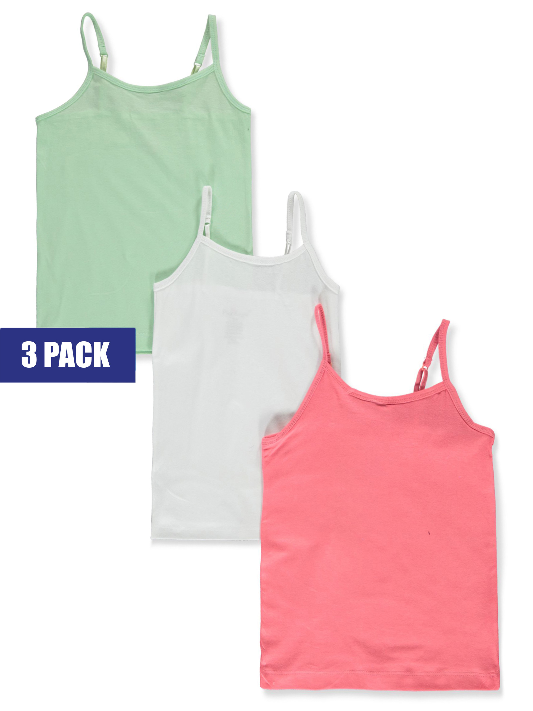 Pink Angel Girls' 3-Pack Tank Camisoles - Picture 10 of 12