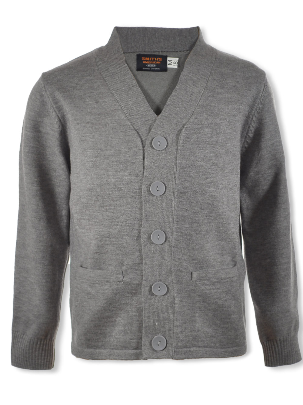 Smith's American Boys' V-Neck Cardigan Color: burgundy Size: 4t - Picture 11 of 21