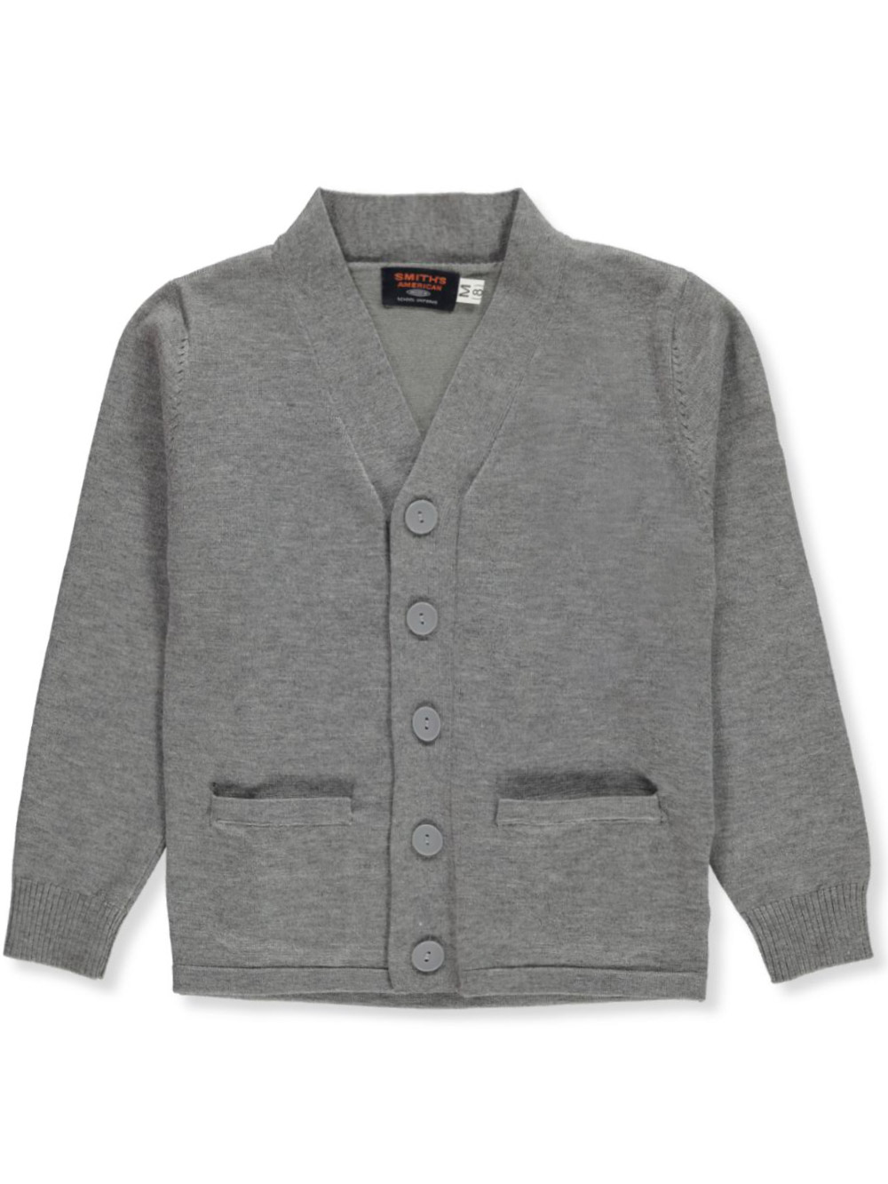 Smith's American Boys' V-Neck Cardigan Color: burgundy Size: 4t - Picture 13 of 21
