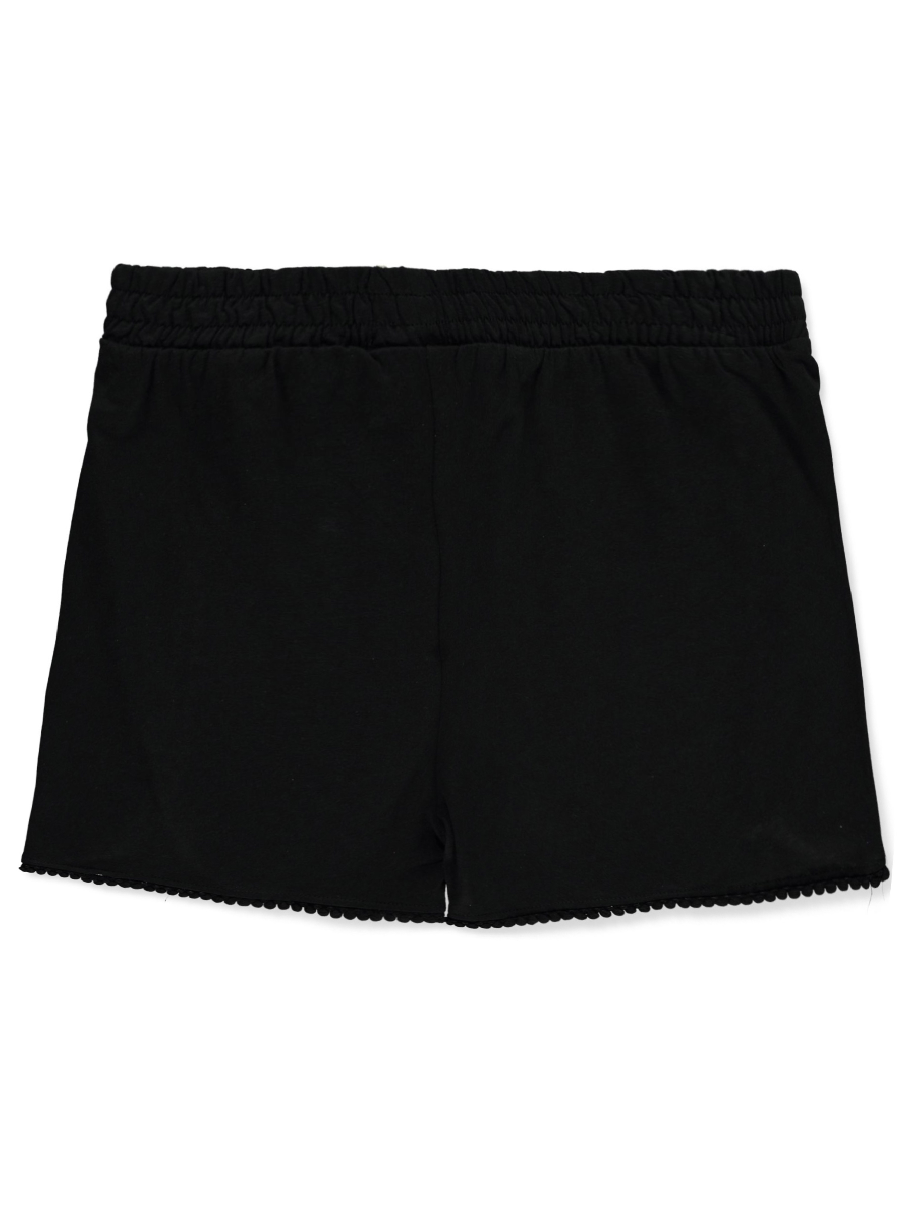 Cookie's Girls' Knit Pom Varsity Shorts Color: black Size: 12 - Picture 15 of 17